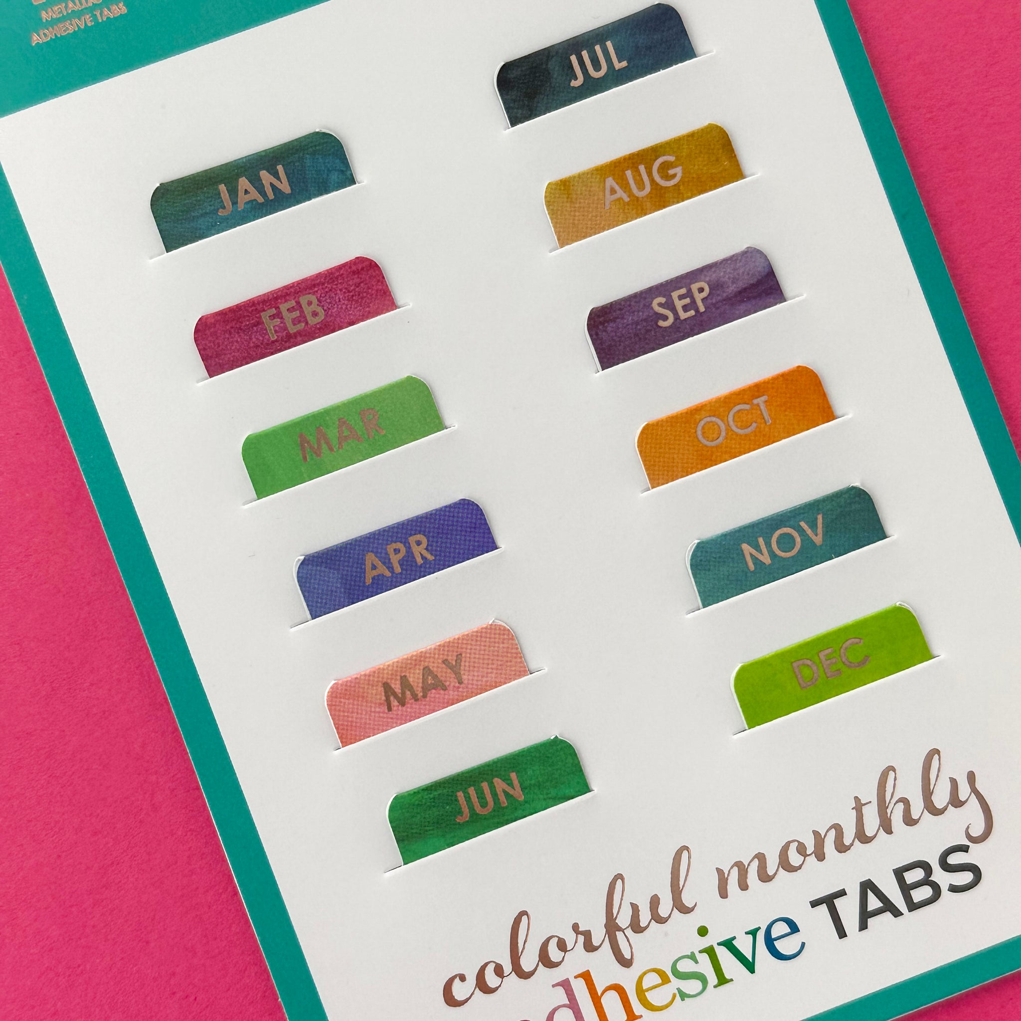 Planner Accessories Monthly Tabs Adhesive Monthly Planner - Temu