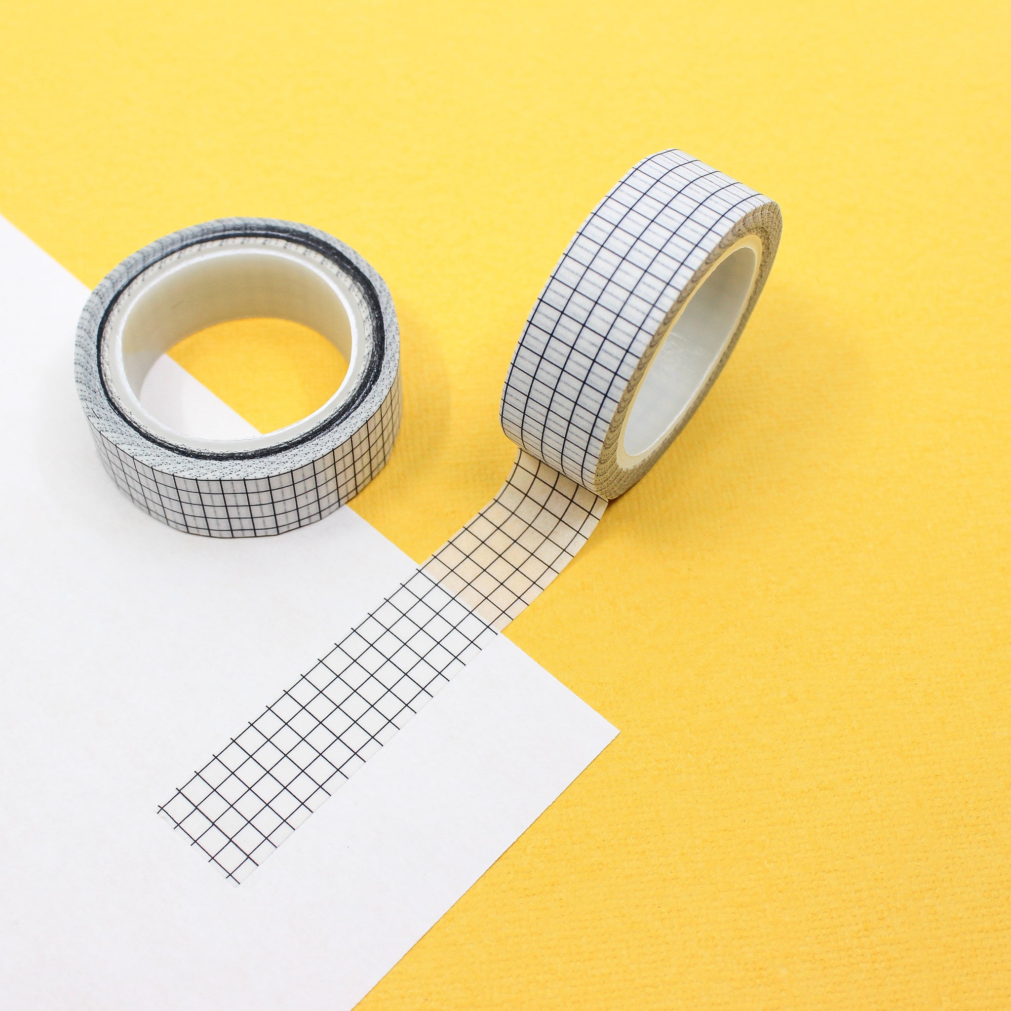 Gray Wide Grid Washi