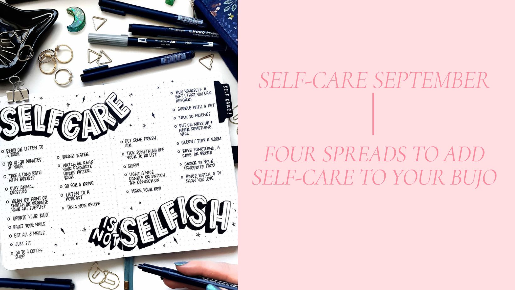 4 BuJo Spreads to Cultivate Self-care