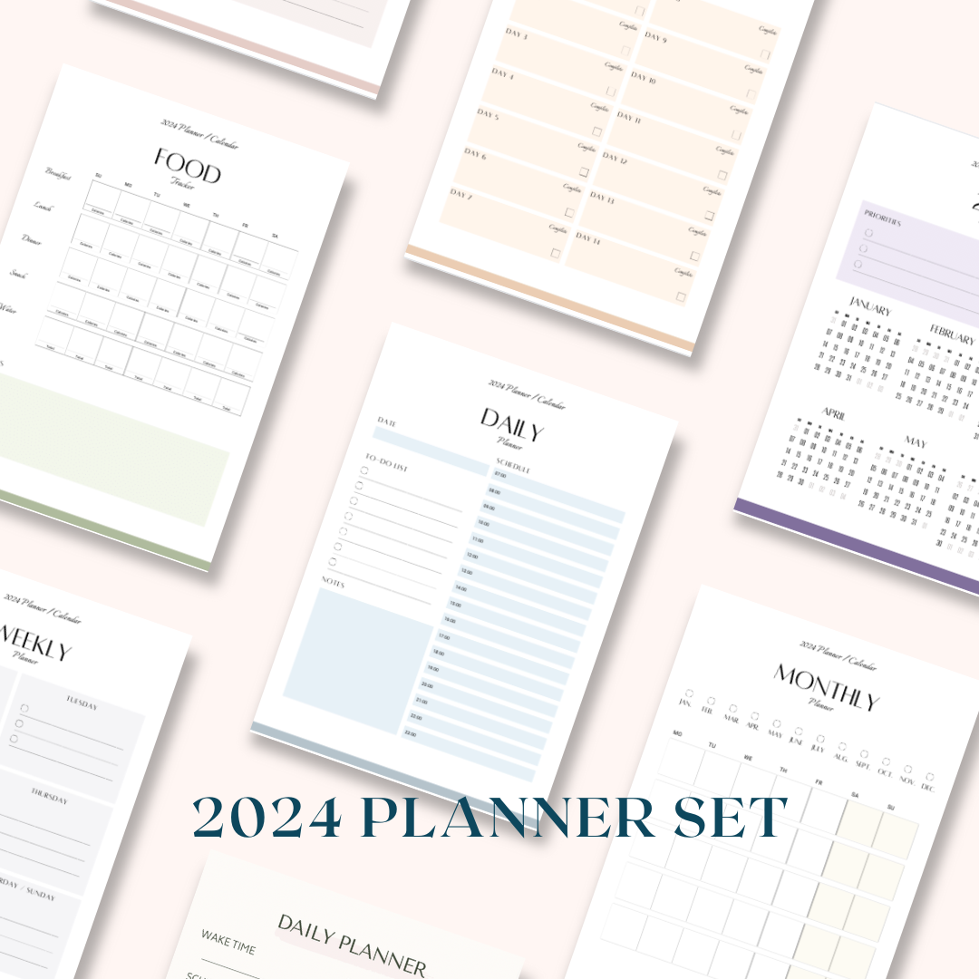2024 Full Weekly Monthly To Do Planner Printable