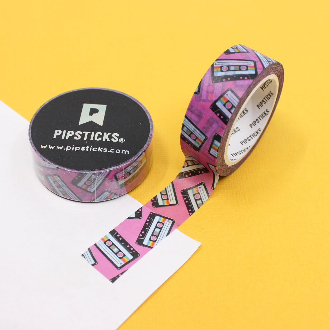 Bright 80's Cassette Tape Washi