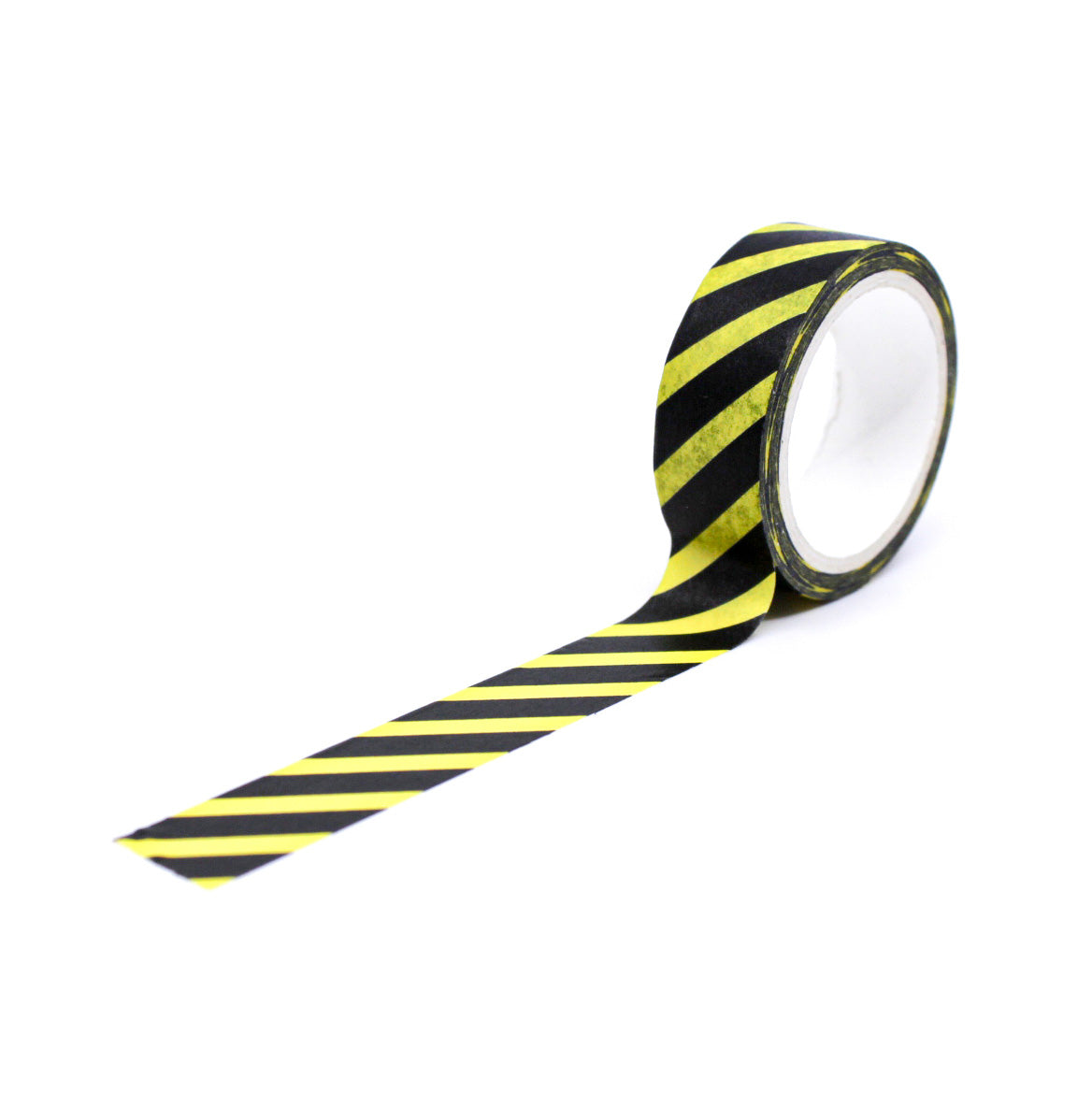 Yellow and Black Warning Stipe Washi