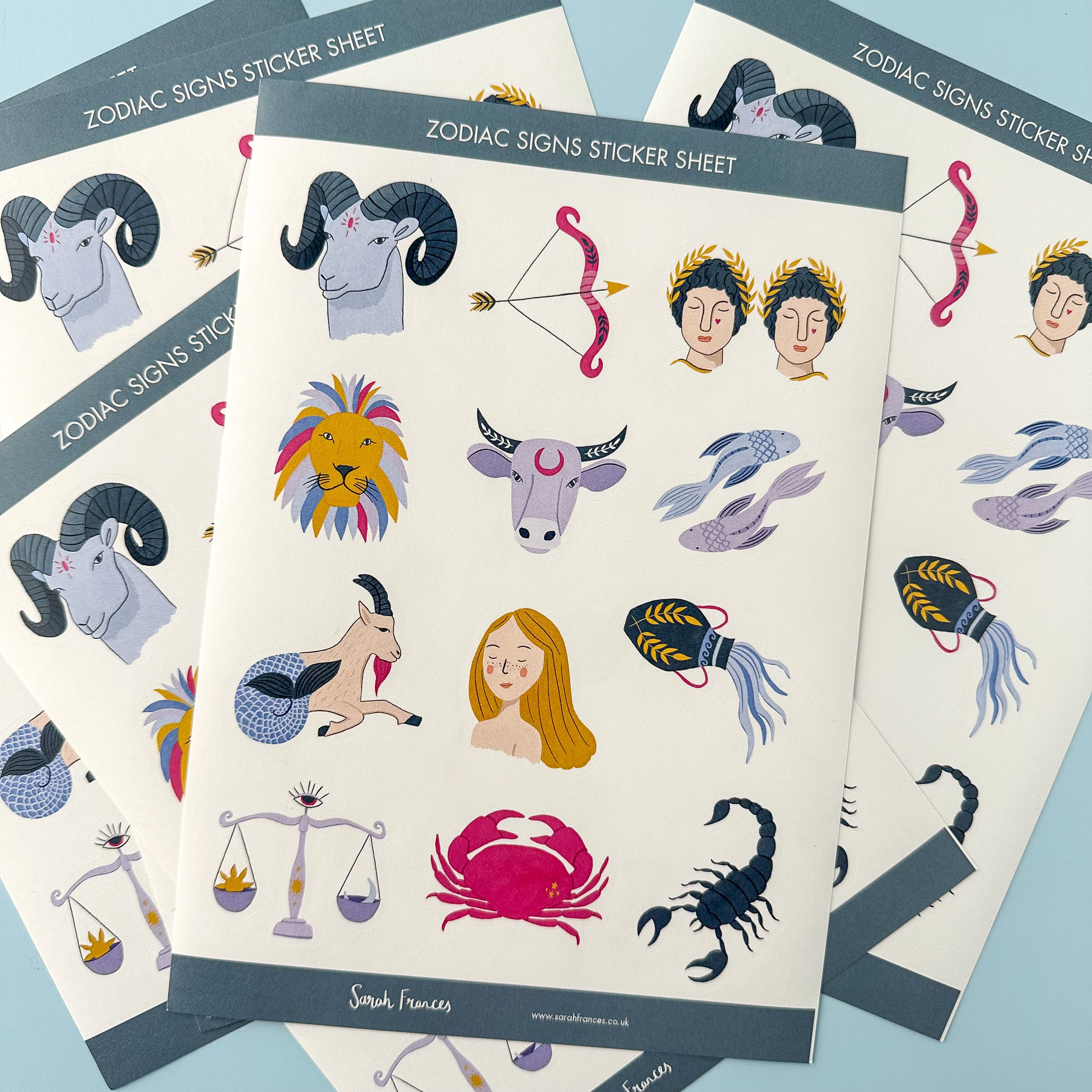 Zodiac Signs Illustrations Stickers