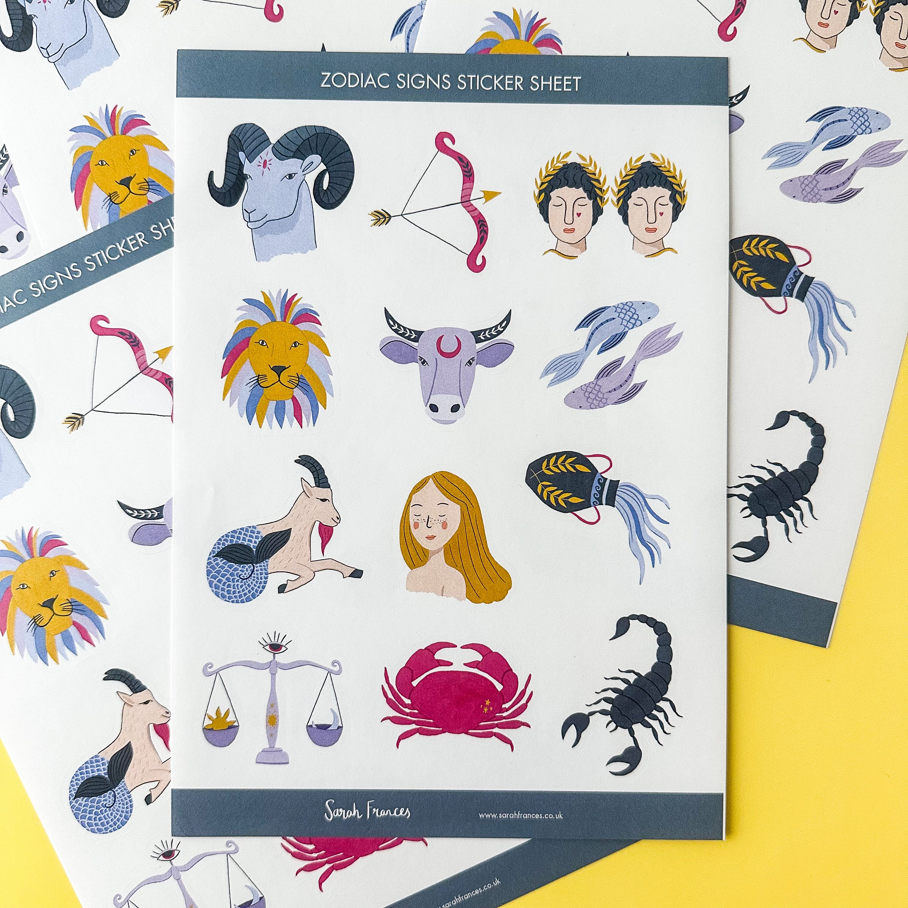 Zodiac Signs Illustrations Stickers