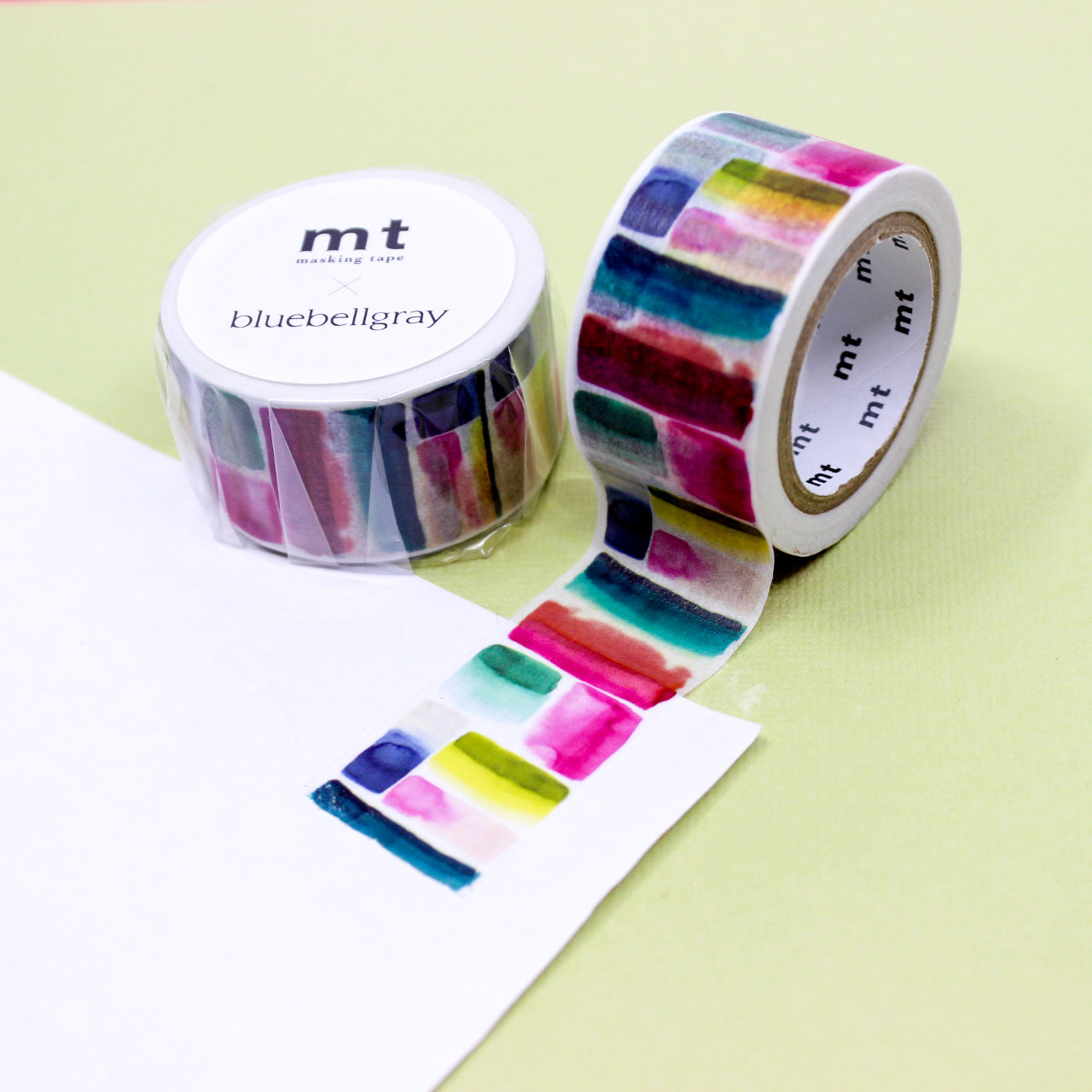 Infuse your projects with the beauty of watercolor art using our washi tape, adorned with a painterly design that captures the free-flowing and vibrant nature of watercolors, adding a touch of elegance to your crafts. This tape is a collaboration with MT and Bluebellgrey. It is sold at BBB Supplies Craft Shop.