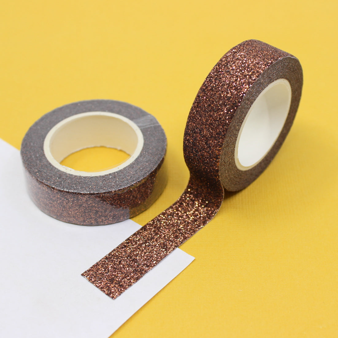 Embrace the warmth of autumn with our glittering washi tape in autumn colors, featuring a blend of rich hues and sparkling glitter, perfect for adding a touch of seasonal magic to your crafts. These Glitter Tapes are sold at BBB Supplies Craft Shop.