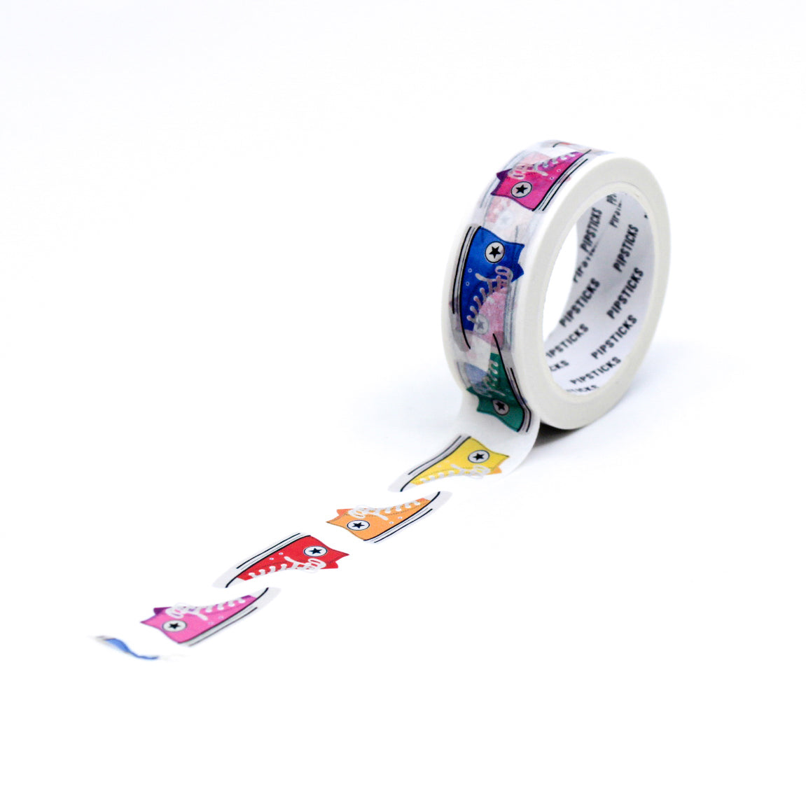 Whether you're a sneakerhead or just love the fun old-school vibe, this Converse Hightop Shoe washi tape brings personality and style to all your creative projects.