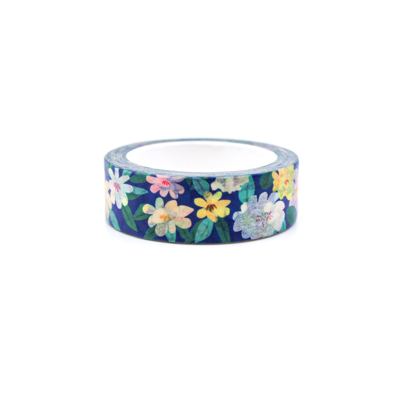 Embrace the beauty of dusk with our evening blooms floral washi tape, featuring a captivating design of delicate flowers blooming under the soft glow of the evening sky. This tape is designed by Girl of All Work and sold at BBB Supplies Craft Shop.