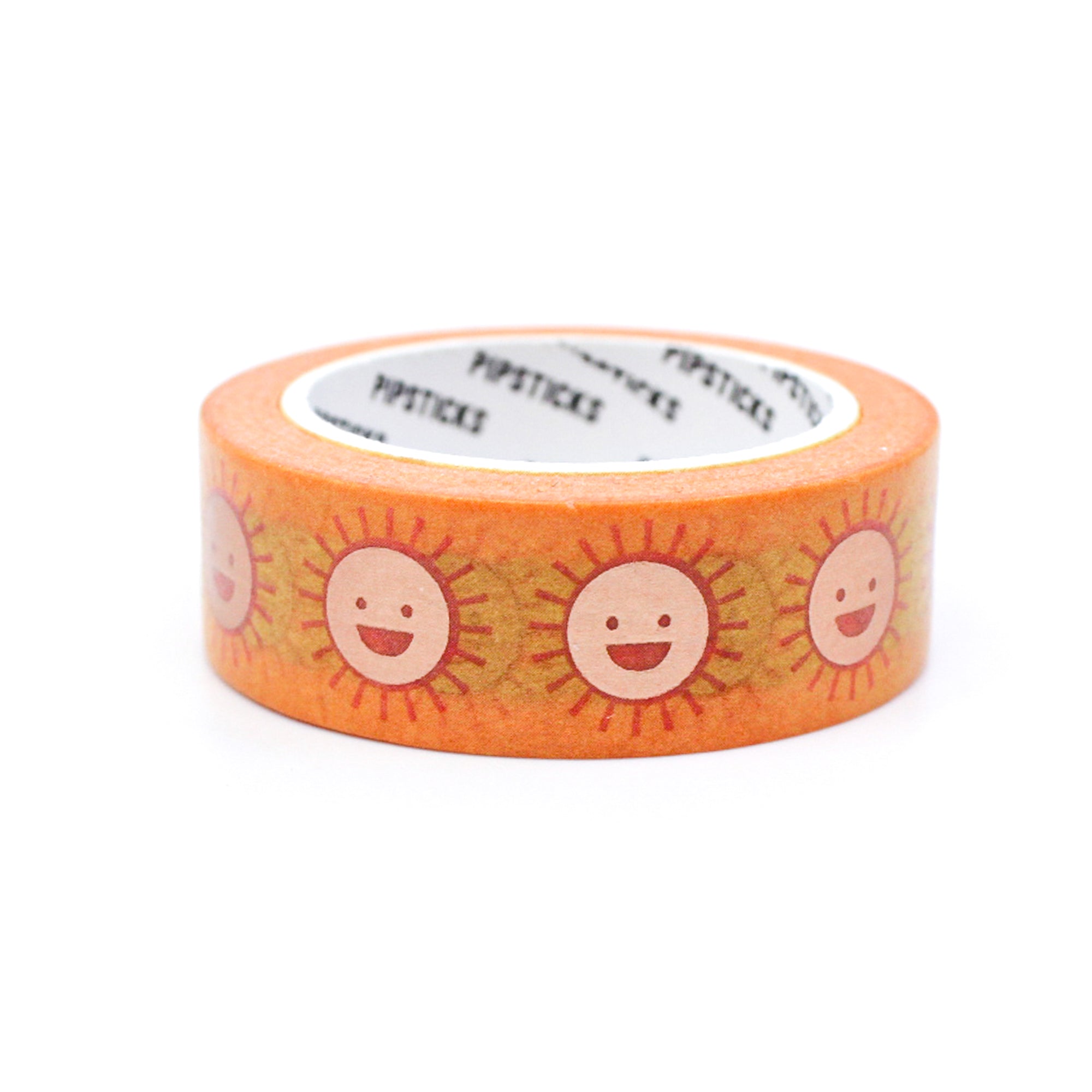 Add a radiant touch to your crafts with our smiling sun foil washi tape, featuring a delightful design of a beaming sun in shining foil, bringing warmth and happiness to your projects. This tape is designed by pipsticks and sold at BBB Supplies Craft Shop.
