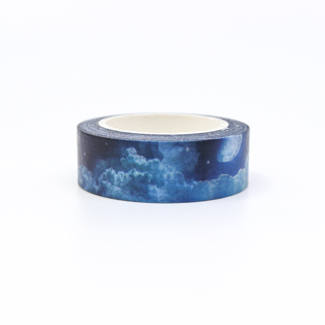 Capture the magic of the night sky with our Full Moon Night Sky Washi Tape, featuring a luminous full moon against a starry backdrop. Perfect for adding a touch of celestial wonder to your projects. This tape is sold at BBB Supplies Craft Shop.