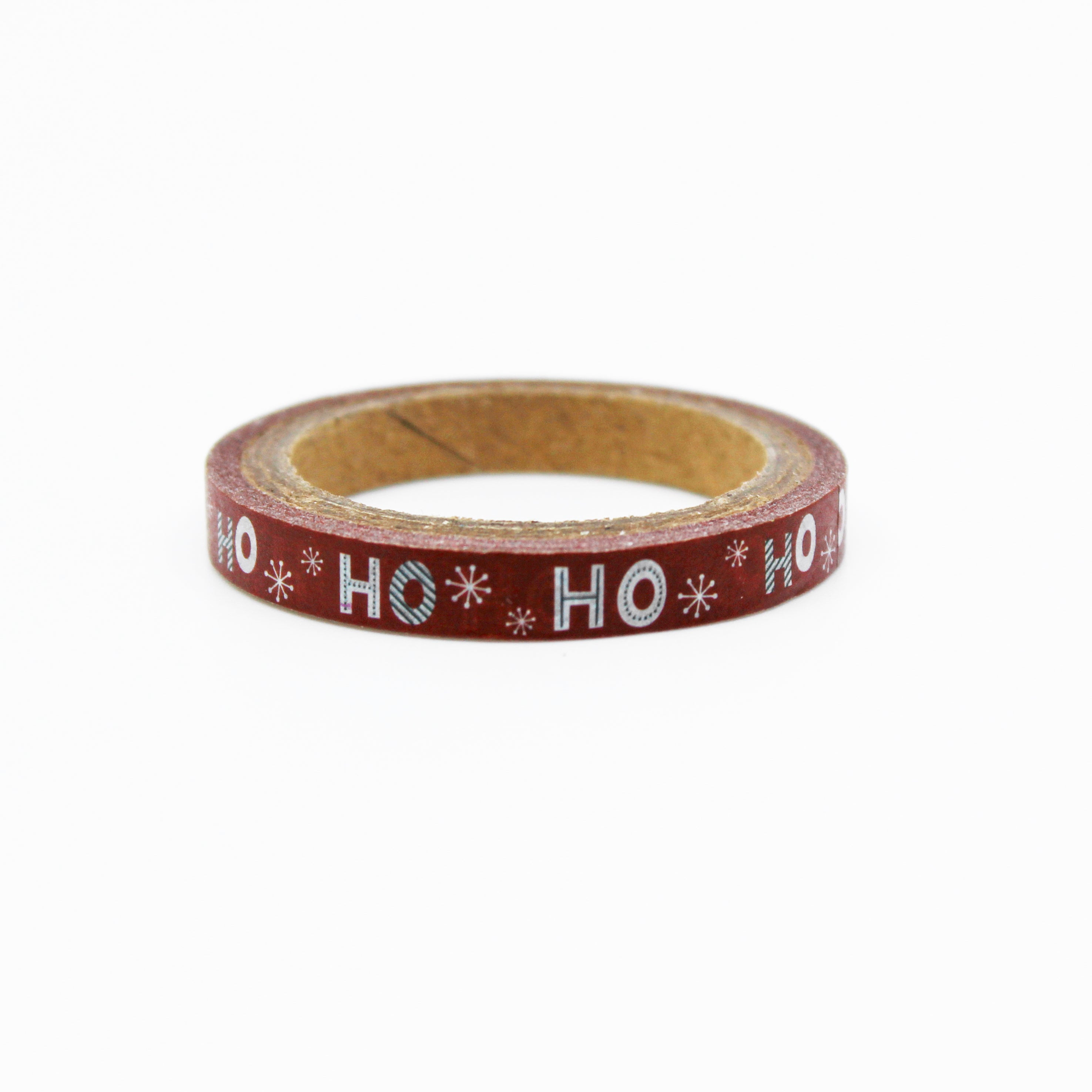 our Christmas "Ho Ho Ho" Washi Tape, a tape that captures the jolly spirit of the holiday season with a touch of festive cheer. This tape is sold at BBB Supplies Craft Shop.