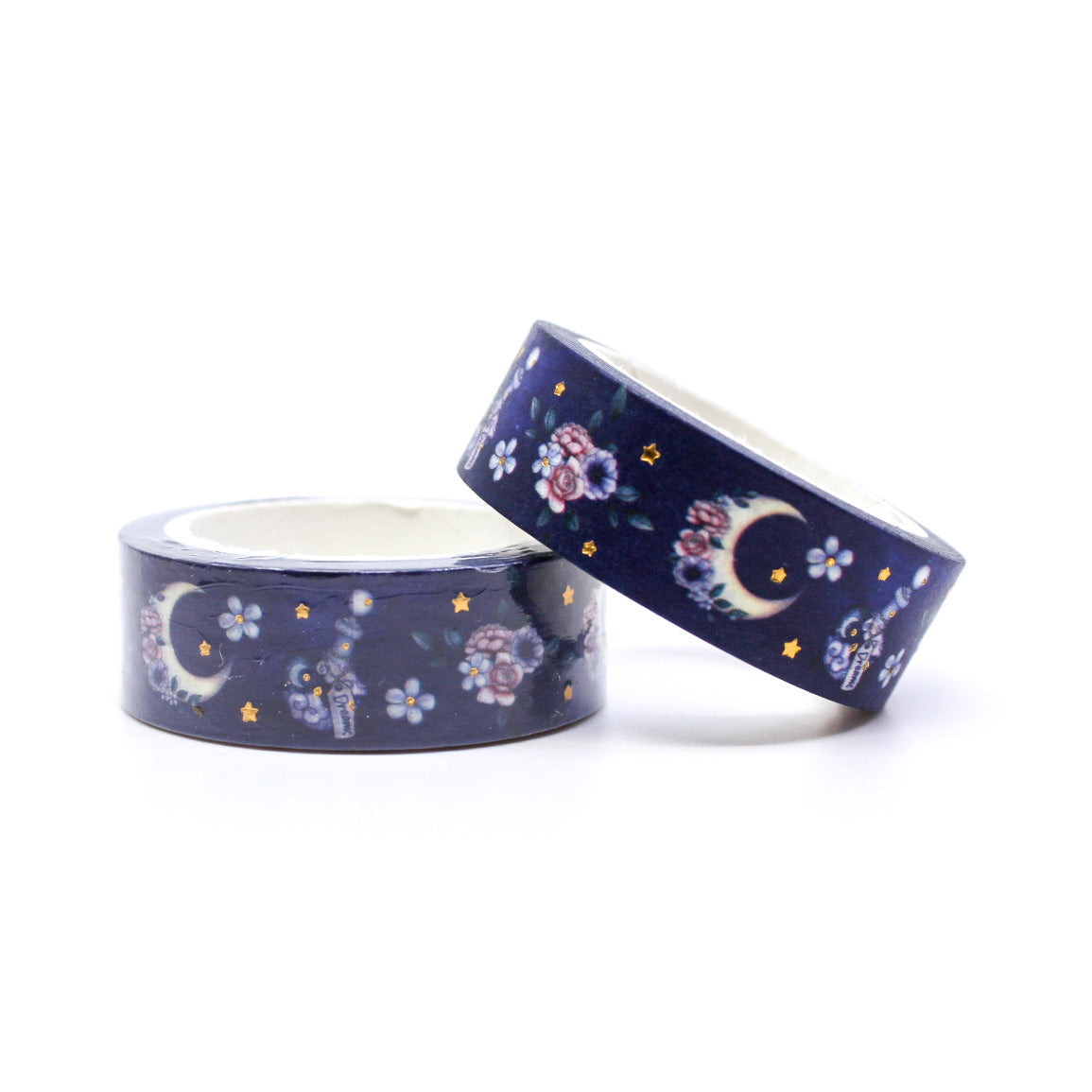 Add an aura of mystique with our Mystical Symbols Crescent Moon Washi Tape, featuring enchanting moon and symbolic designs. Perfect for crafting a magical atmosphere. This tape is sold at BBB Supplies Craft Shop.