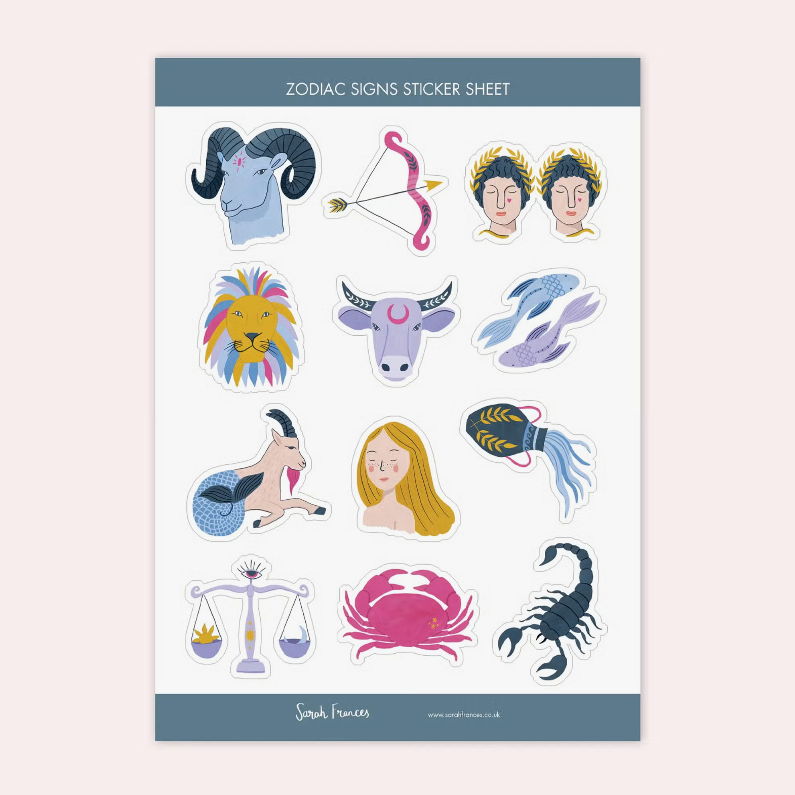 Zodiac Signs Illustrations Stickers