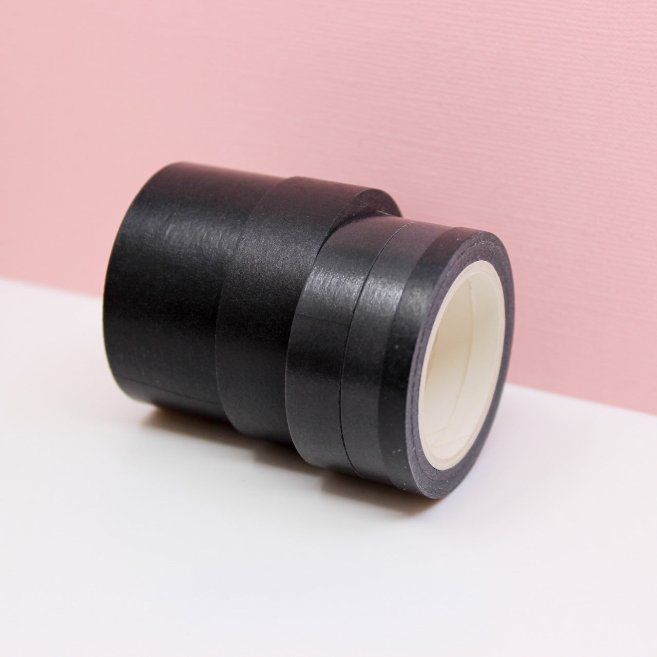 Enhance your crafts with our solid black washi tape, featuring a sleek and versatile design in a classic black hue, perfect for adding depth and contrast to your projects. This tape is sold exclusively at BBB Supplies Craft Shop.