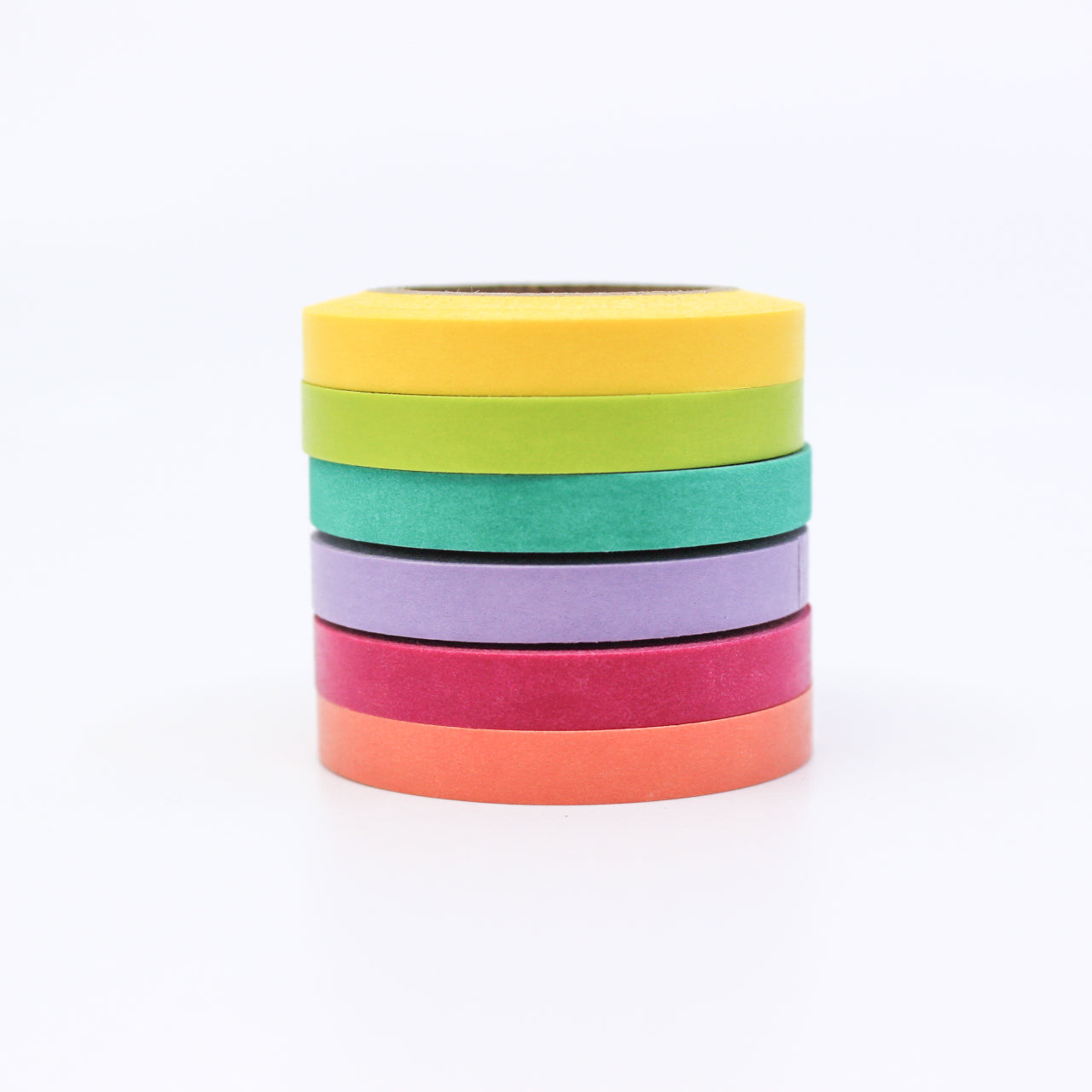 Add a touch of the tropics to your crafts with our Tropical Color Narrow Solid Washi Tape Set. This set includes an array of vibrant and narrow solid color washi tapes, perfect for adding a burst of color and creativity to your projects. This tape is sold at BBB Supplies Craft Shop.