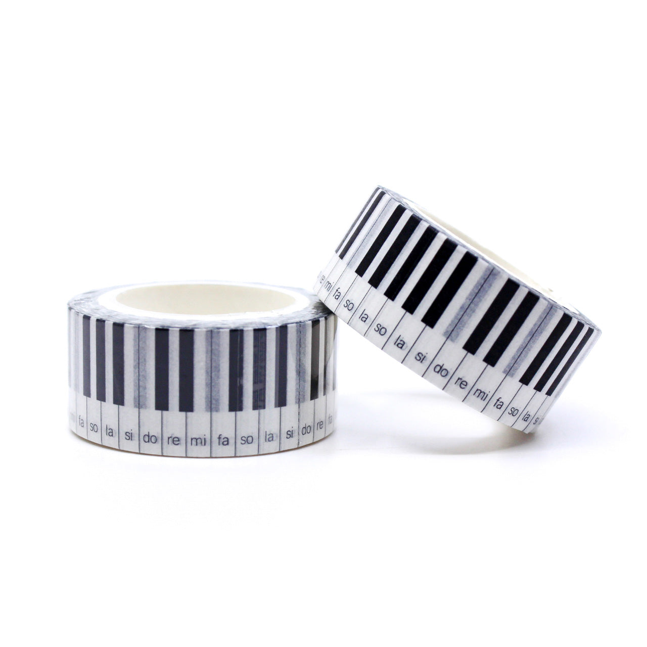 Elevate your crafts with this stylish washi tape featuring a piano keys pattern. Perfect for music lovers or adding a musical theme to your projects. This tape is sold at BBB Supplies Craft Shop.