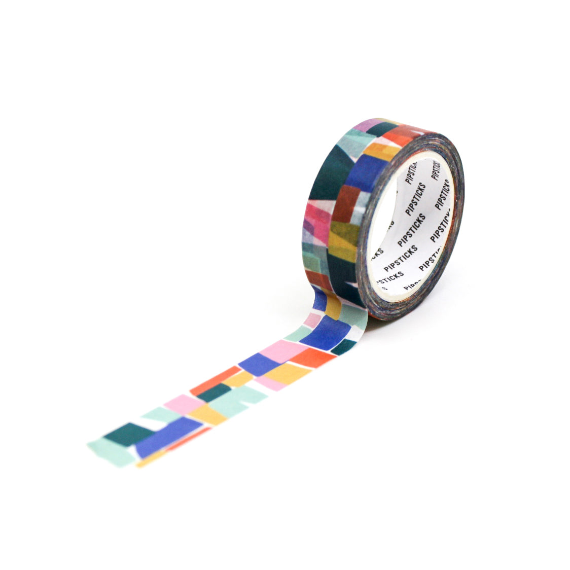 Add a playful touch to your projects with this vibrant washi tape featuring a colorful, abstract cube pattern, perfect for planners, scrapbooks, and creative journaling. This tape is from Pipsticks and sold at BBB Supplies Craft Shop.