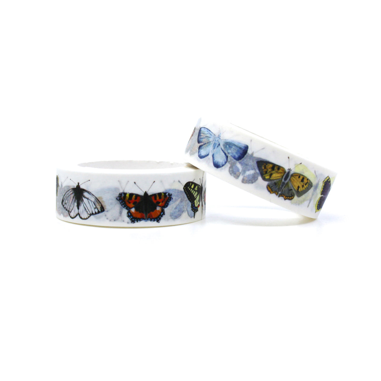 Celebrate the grace of British butterflies with our British Butterfly Washi Tape, featuring delicate illustrations of native butterfly species. Ideal for adding a touch of natural beauty and elegance to your projects. This tape is designed by Sarah Francis and sold at BBB Supplies Craft Shop.