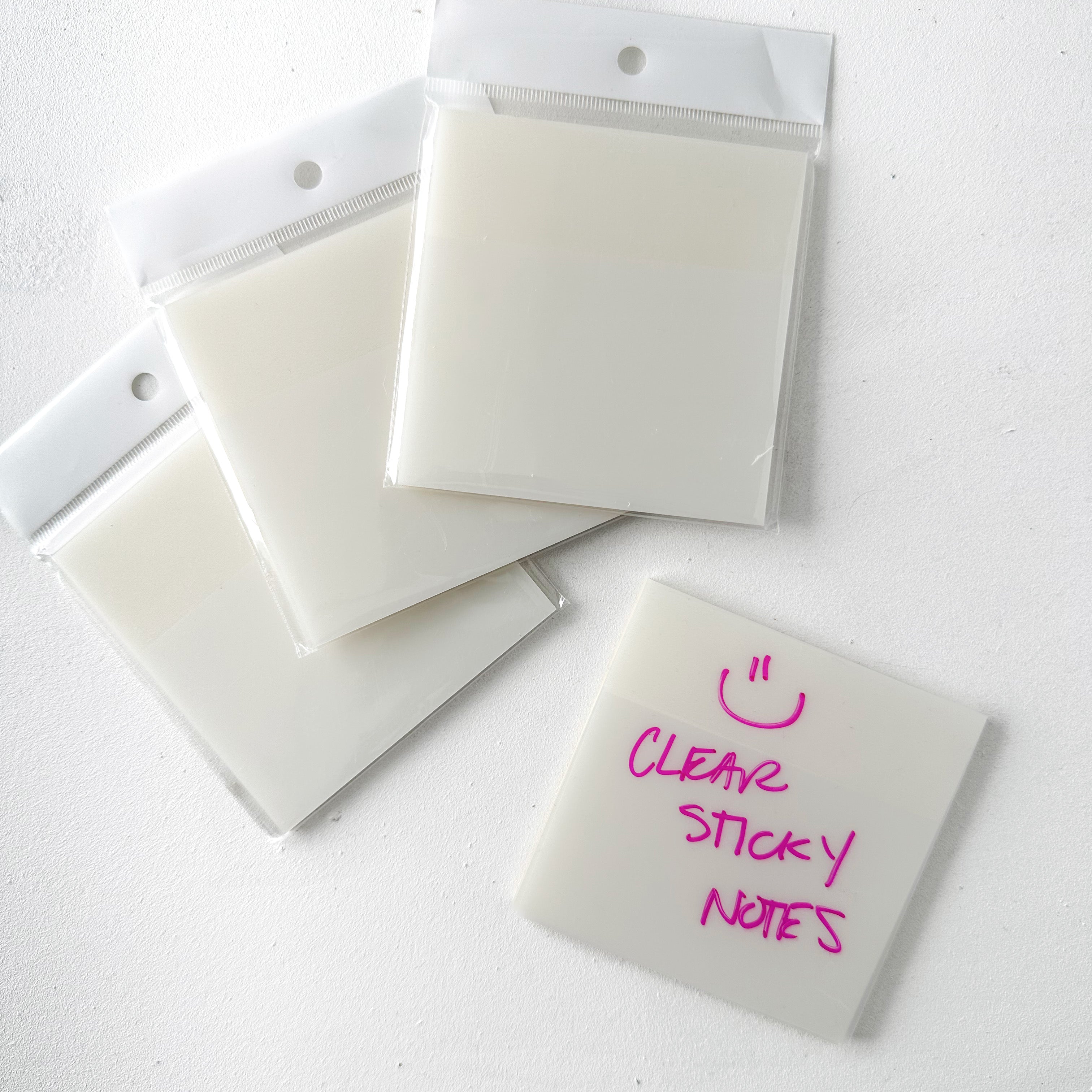 Stay organized and add a touch of creativity to your work with our Transparent Sticky Notes. They're the perfect solution for when you need to leave a mark without obscuring what's underneath. These sticky notes are sold at BBB Supplies Craft Shop.
