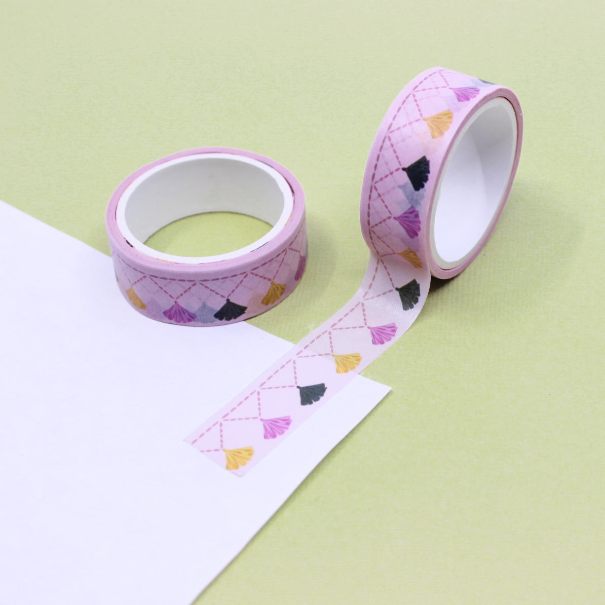 Elevate your crafts with our Chic Pink Tassel Washi Tape, featuring stylish tassel motifs in a trendy shade of pink. Ideal for adding a fashionable and decorative touch to your projects. This tape is sold at BBB Supplies Craft Shop.