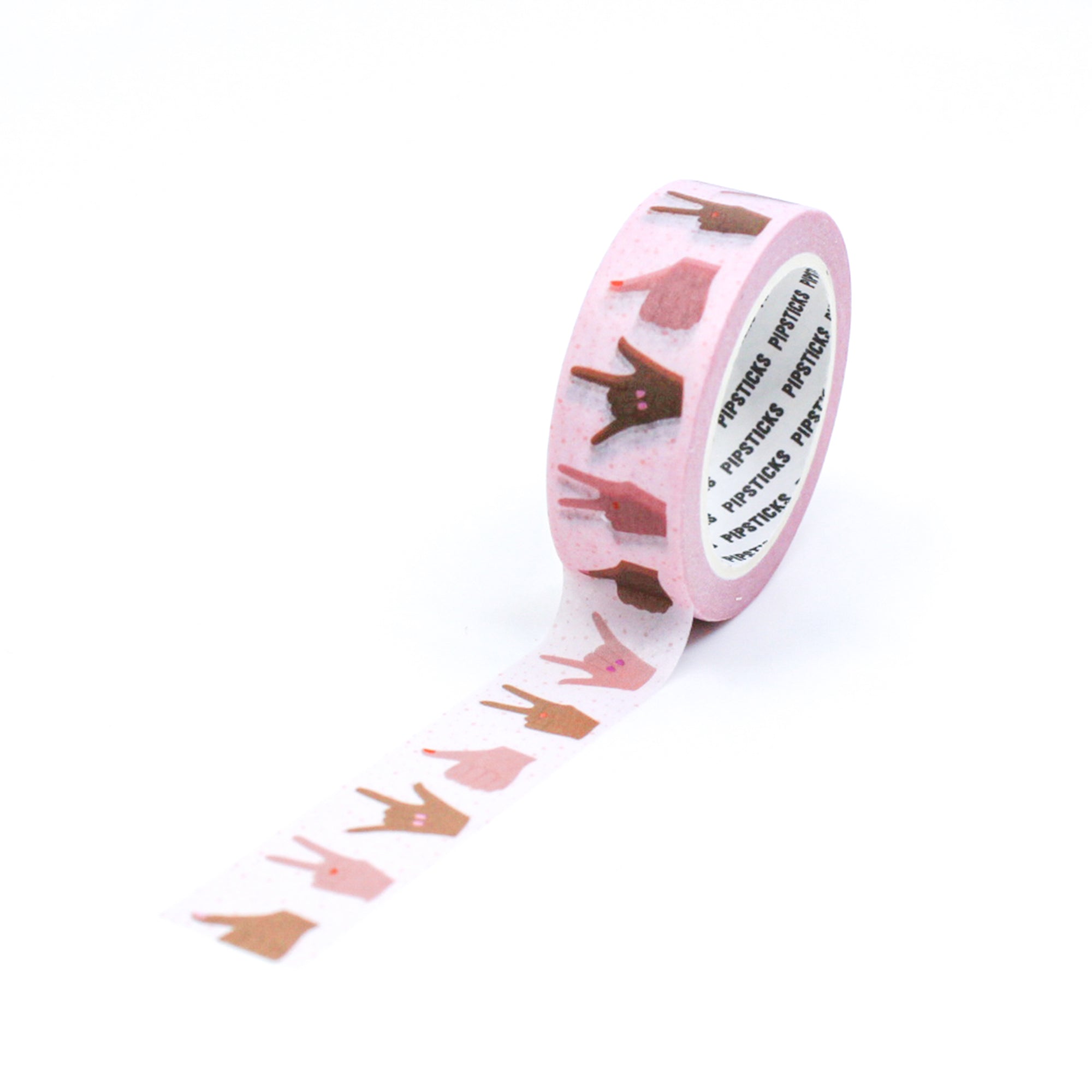 Express yourself with our ALS Hand Gesture Washi Tape, featuring a collection of hand signs associated with ALS awareness. Ideal for raising awareness and showing support. This tape is from Pipsticks and sold at BBB Supplies Craft Shop.