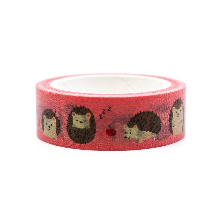 Cute Hedgehog Washi Tape features adorable hedgehog designs, adding a charming and playful element to your crafts, scrapbooking, and more. This tape is from Girl of All Work and sold at BBB Supplies Craft Shop.