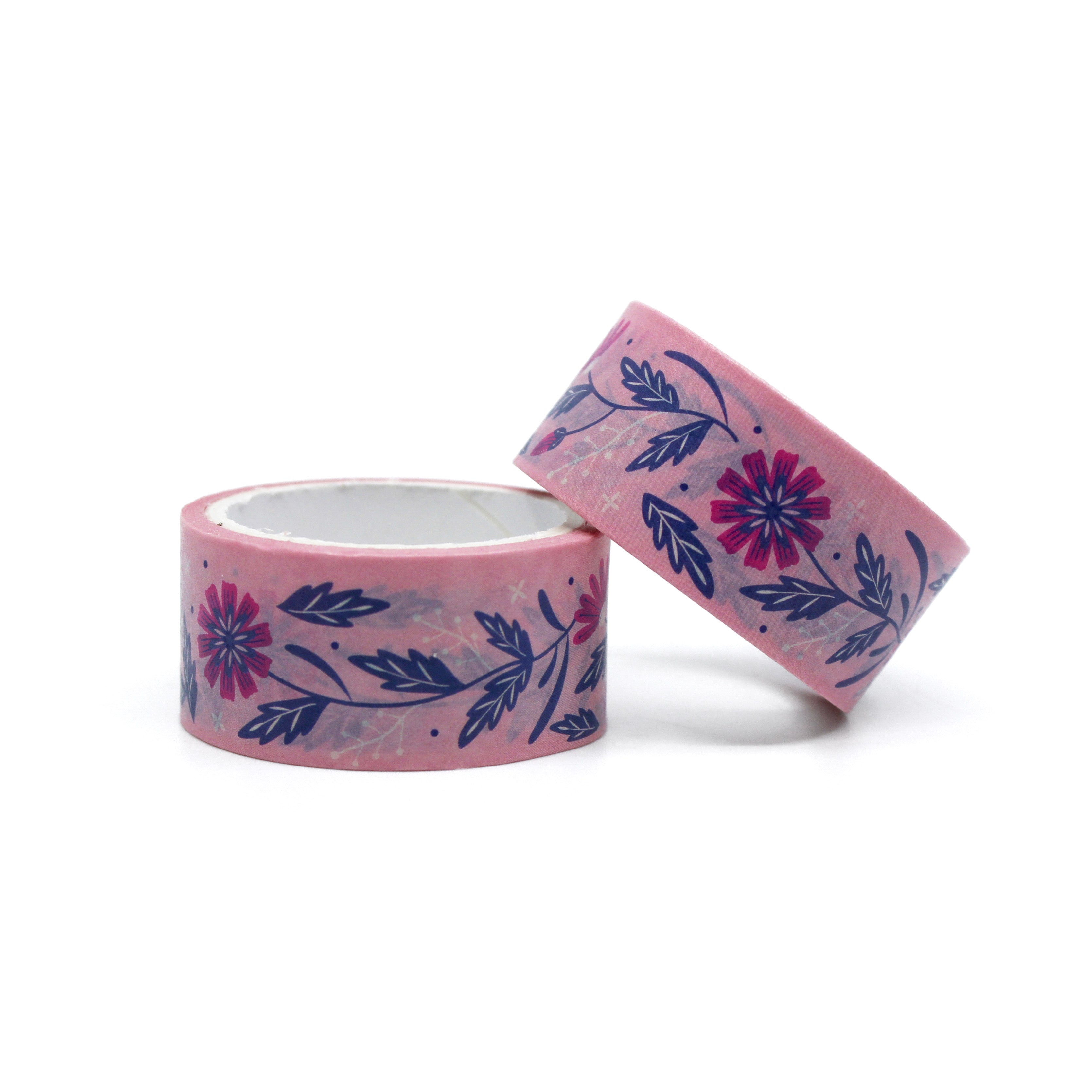 Enhance your crafts with our Pink & Blue Floral Washi Tape, featuring a delicate floral pattern in a lovely blend of pink and blue hues. Ideal for adding a touch of floral elegance to your projects. This tape is sold at BBB Supplies Craft Shop.