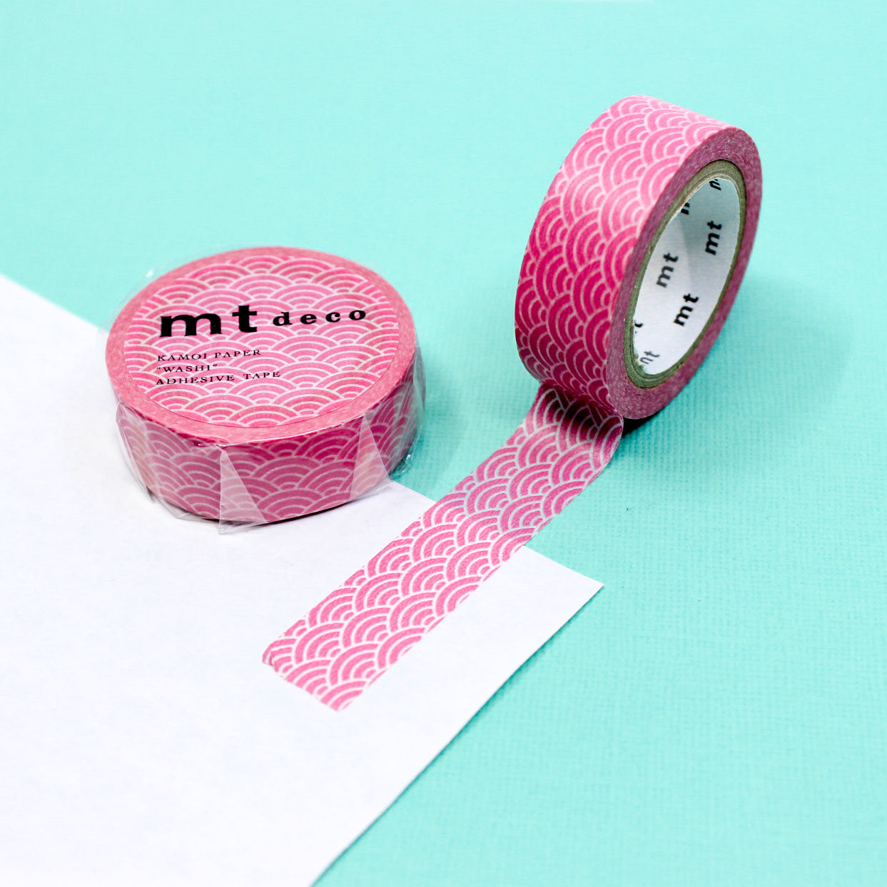 Elevate your projects with our captivating pink fan-shaped washi tape, showcasing charming fan motifs in a soft and sophisticated pink color, evoking a sense of grace and beauty. This tape is made by MT Brand Masking Tape and sold at BBB Supplies Craft Shop.