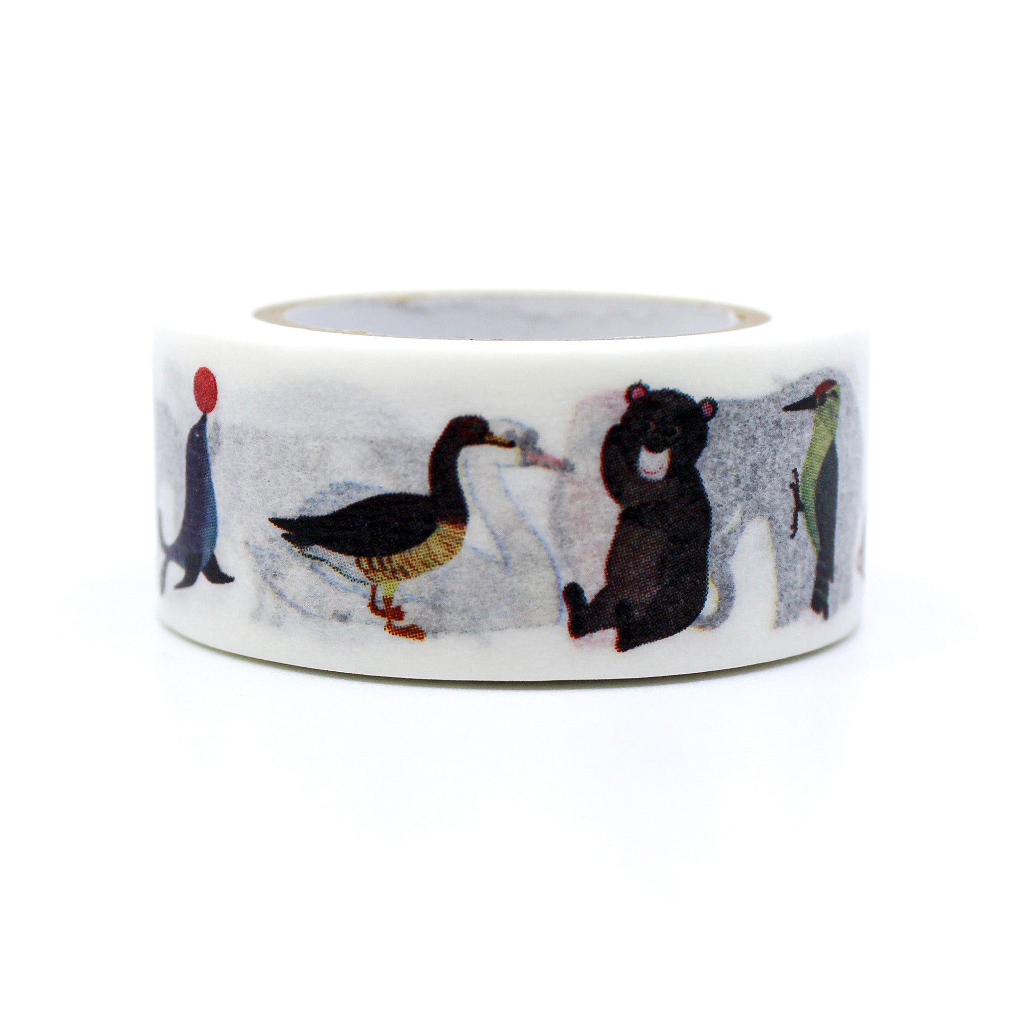 Bring a smile to your crafts with our cute animals washi tape, featuring adorable illustrations of various animals, perfect for adding a playful and charming touch to your projects. This MT Brand tape is sold at BBB Supplies Craft Shop.