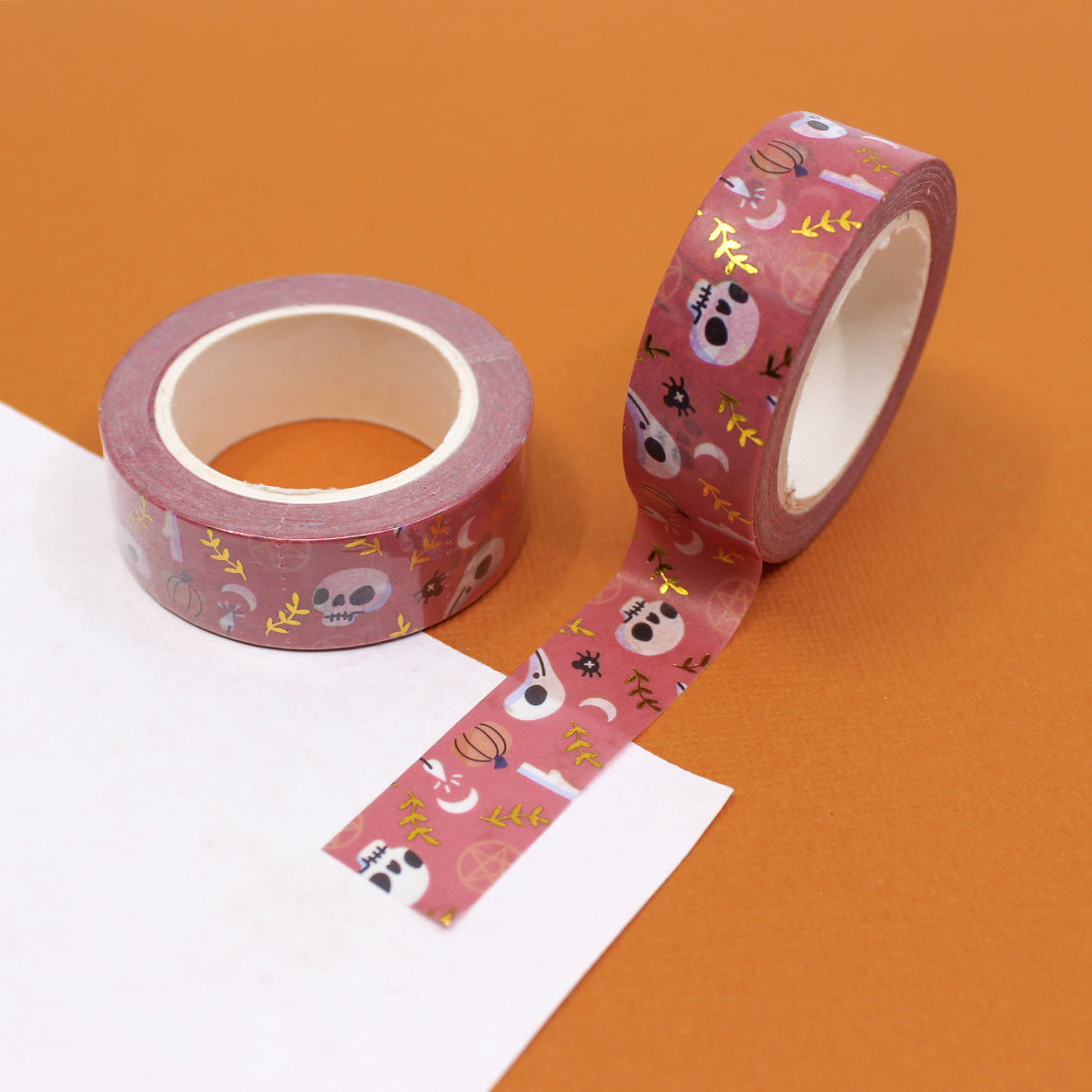 Crescent Cat, Purple/Silver Washi Tape