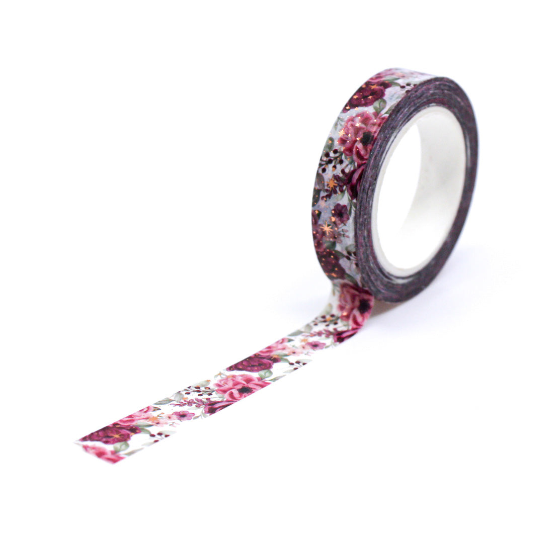 Foil Sparkles Floral Narrow Washi