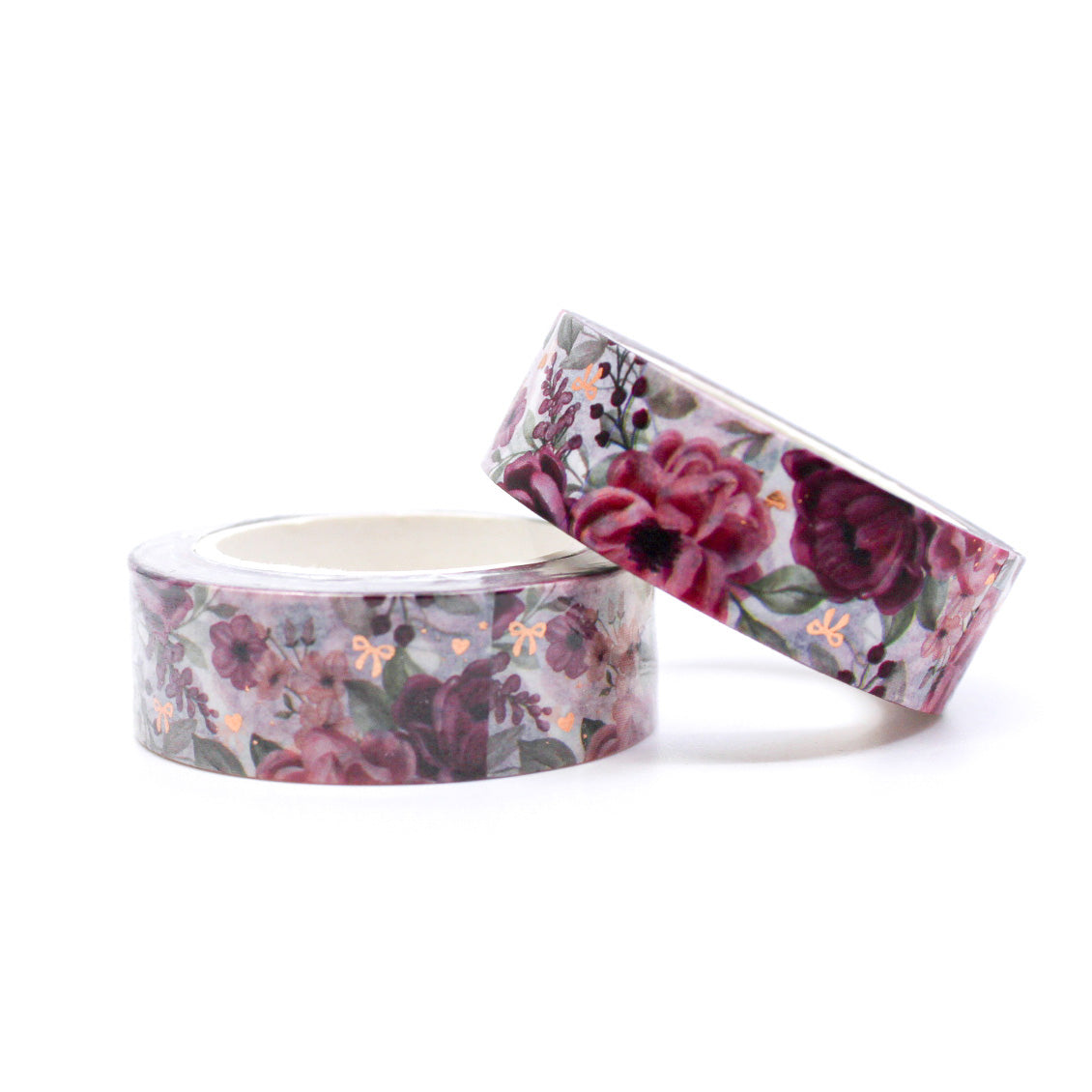 Foil Coquette Bow Floral Washi