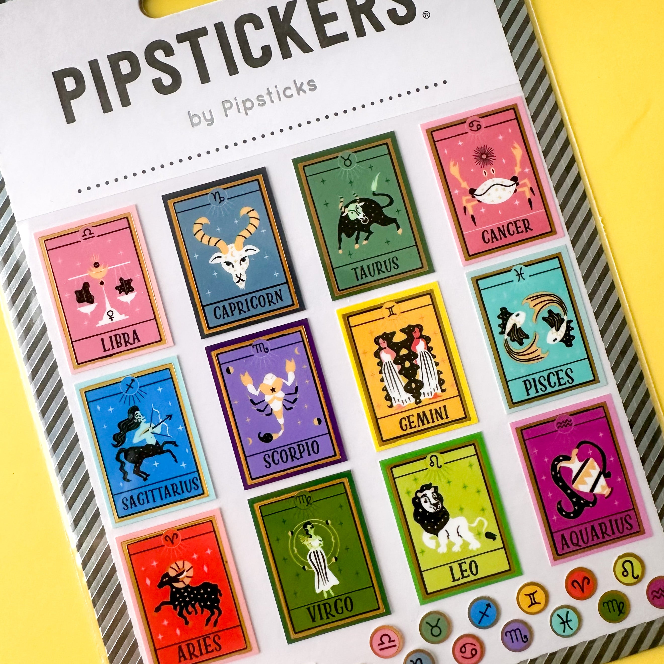 The Zodiac Signs Sticker Sheet is a must-have for astrology lovers and those looking to personalize their planners, journals, or scrapbooks. Each sticker beautifully represents one of the 12 zodiac signs with bright, detailed illustrations.