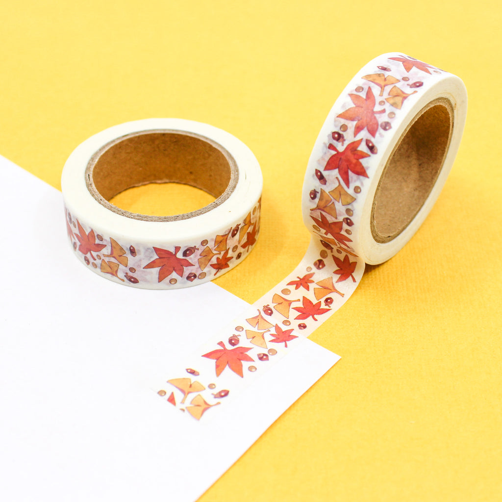 Burnt Orage Boho Leaves Washi Tape – SunshineFerdinand