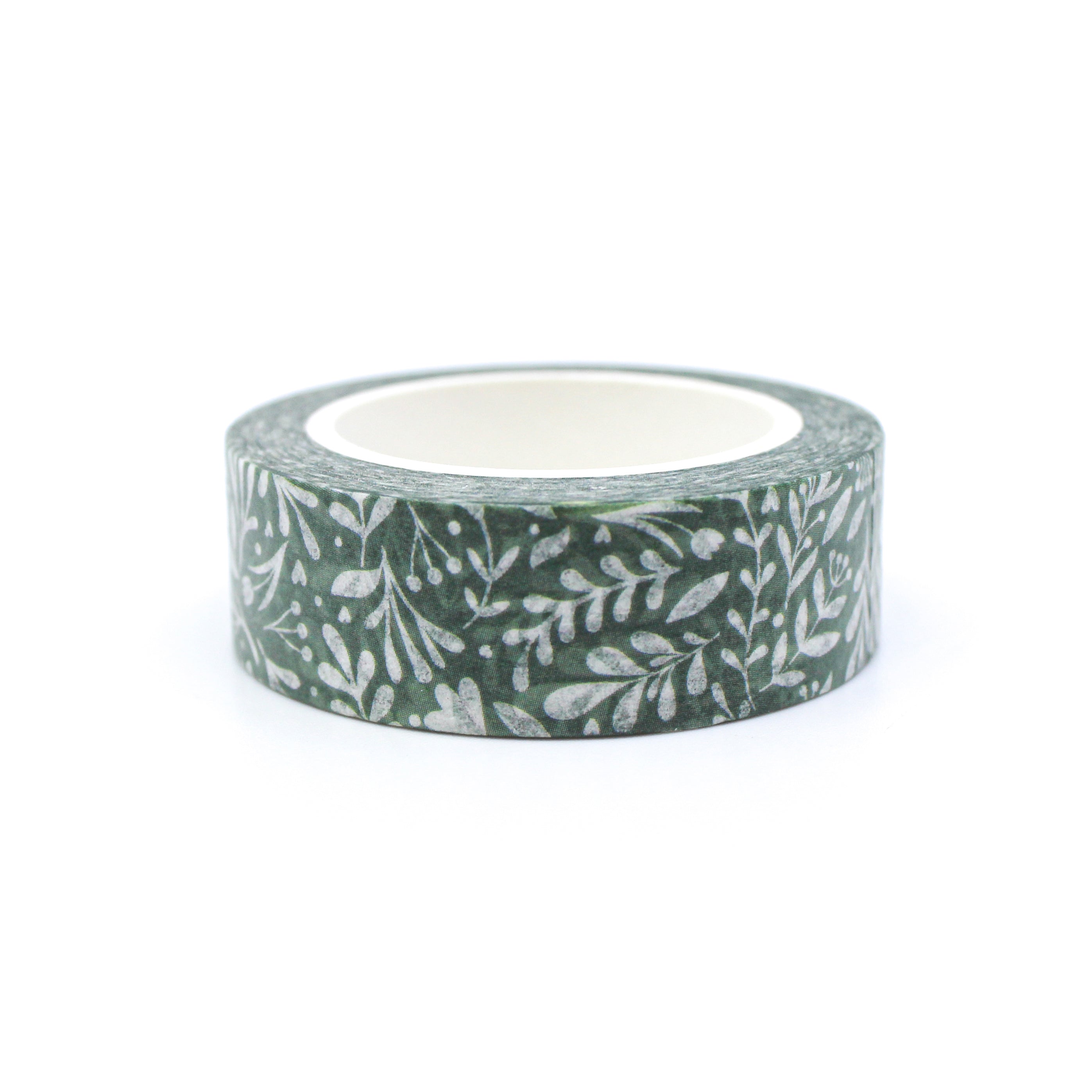 This is a nature view of green vines pattern washi tape from BBB Supplies Craft Shop