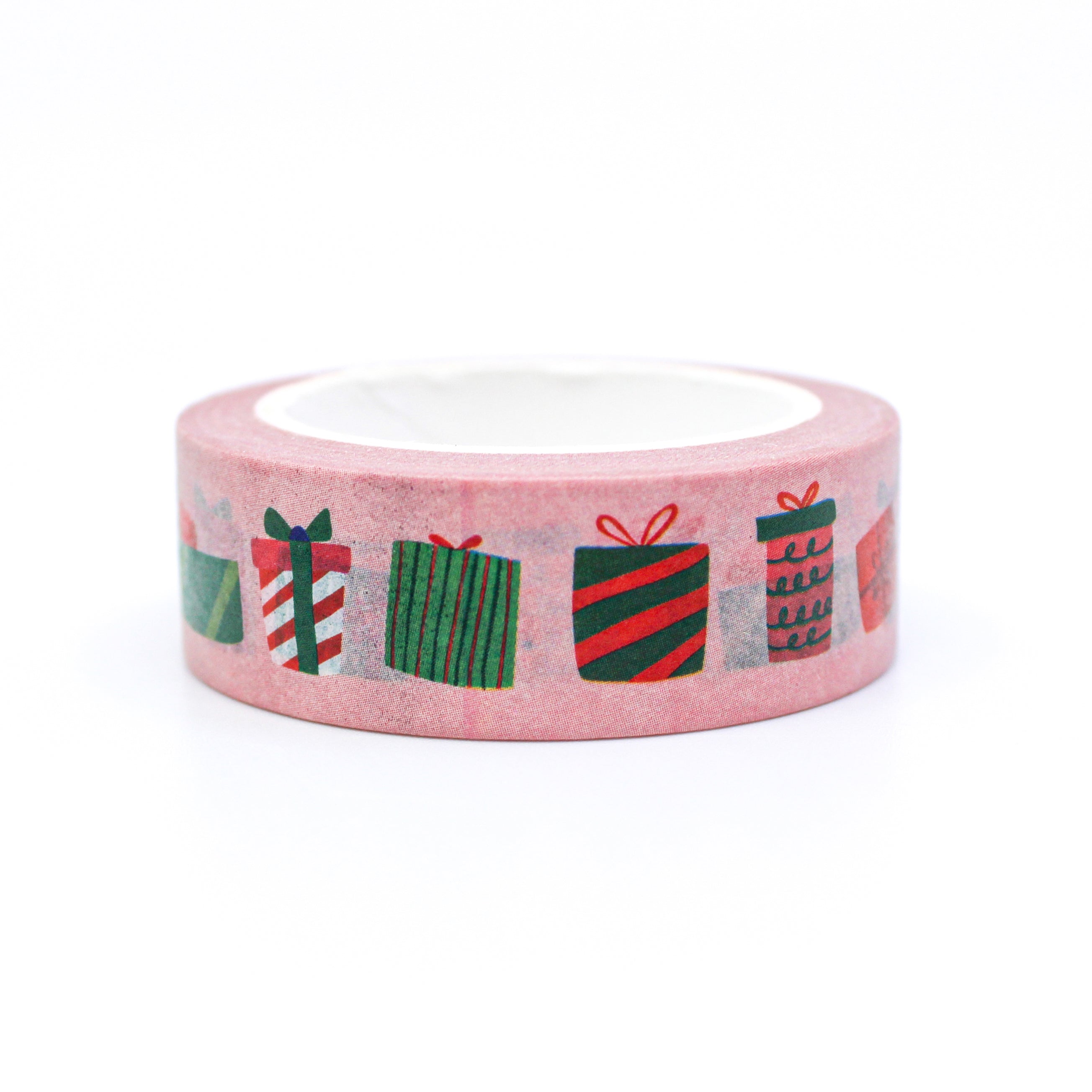 This is a cute view Christmas Holiday presents and gifts washi tape from BBB Supplies Craft Shop