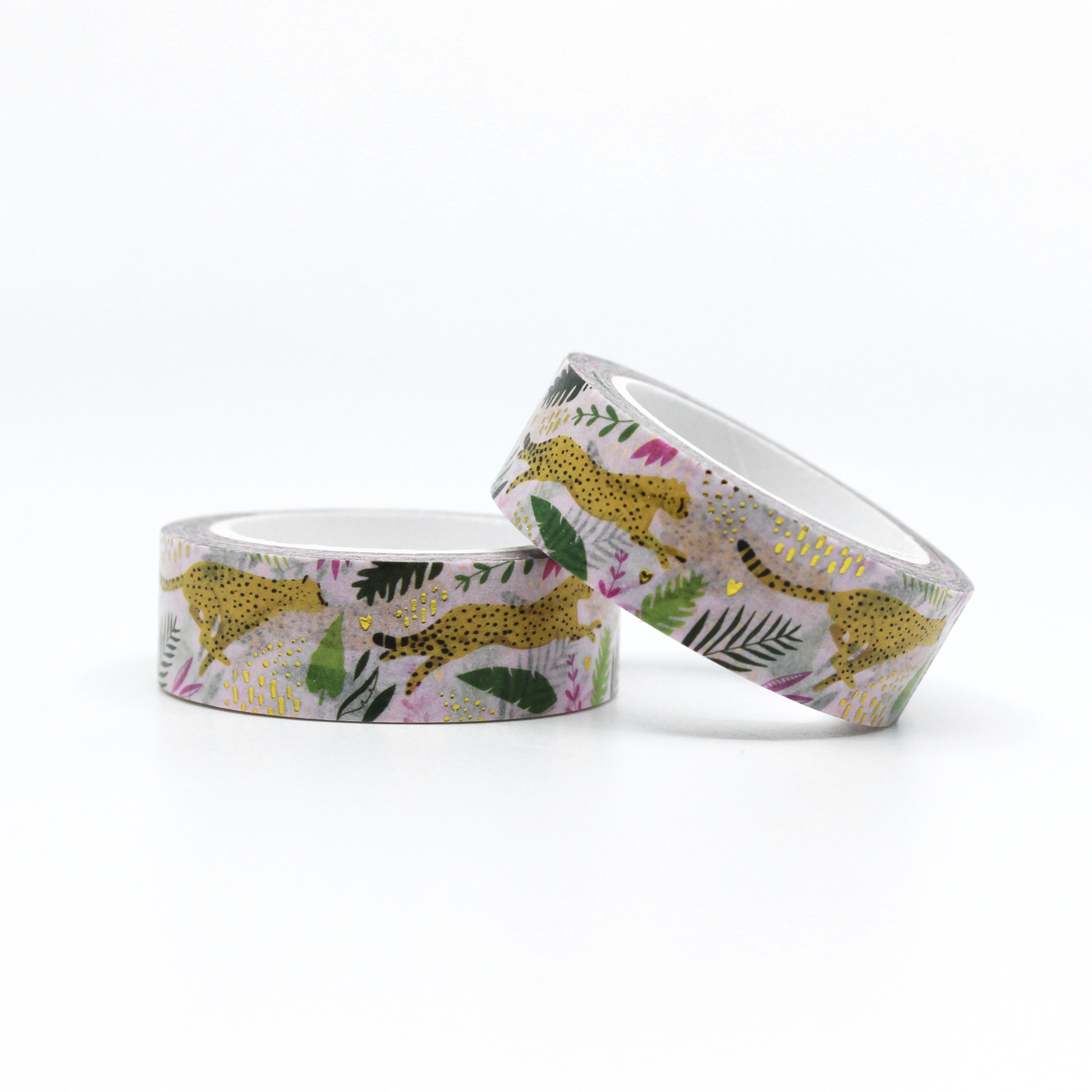 This is a running leopard animal prints washi tapes from BBB Supplies Craft Shop