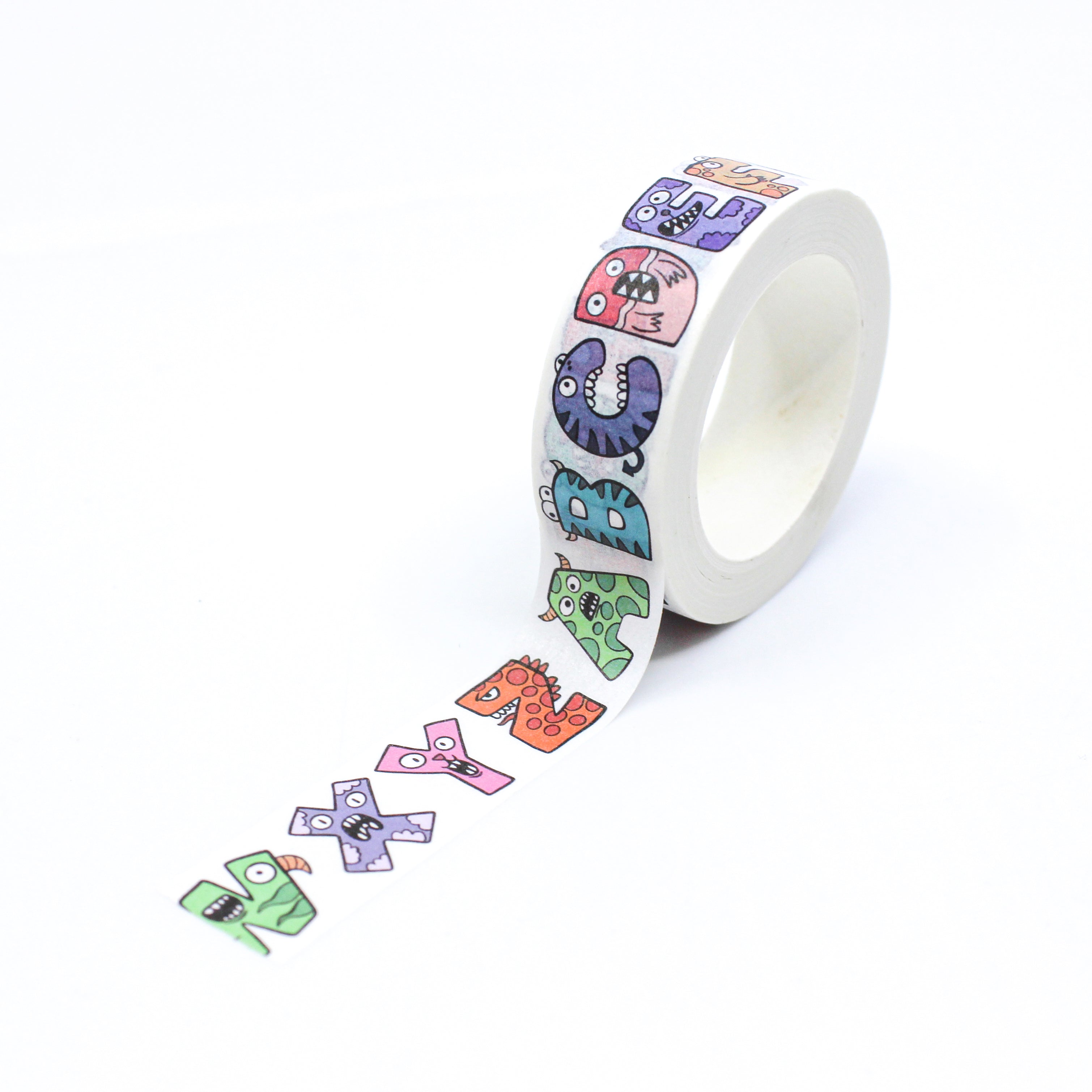  Alphabet Washi Tape (1 Roll - 9/16 Wide x 10.95 Yards Long) -  ABC Letters Kids Learning Tools, Teacher Education Supplies, Cute Washi Tape,  Crafting Tape, Children's Birthday Gift Wrap Tape