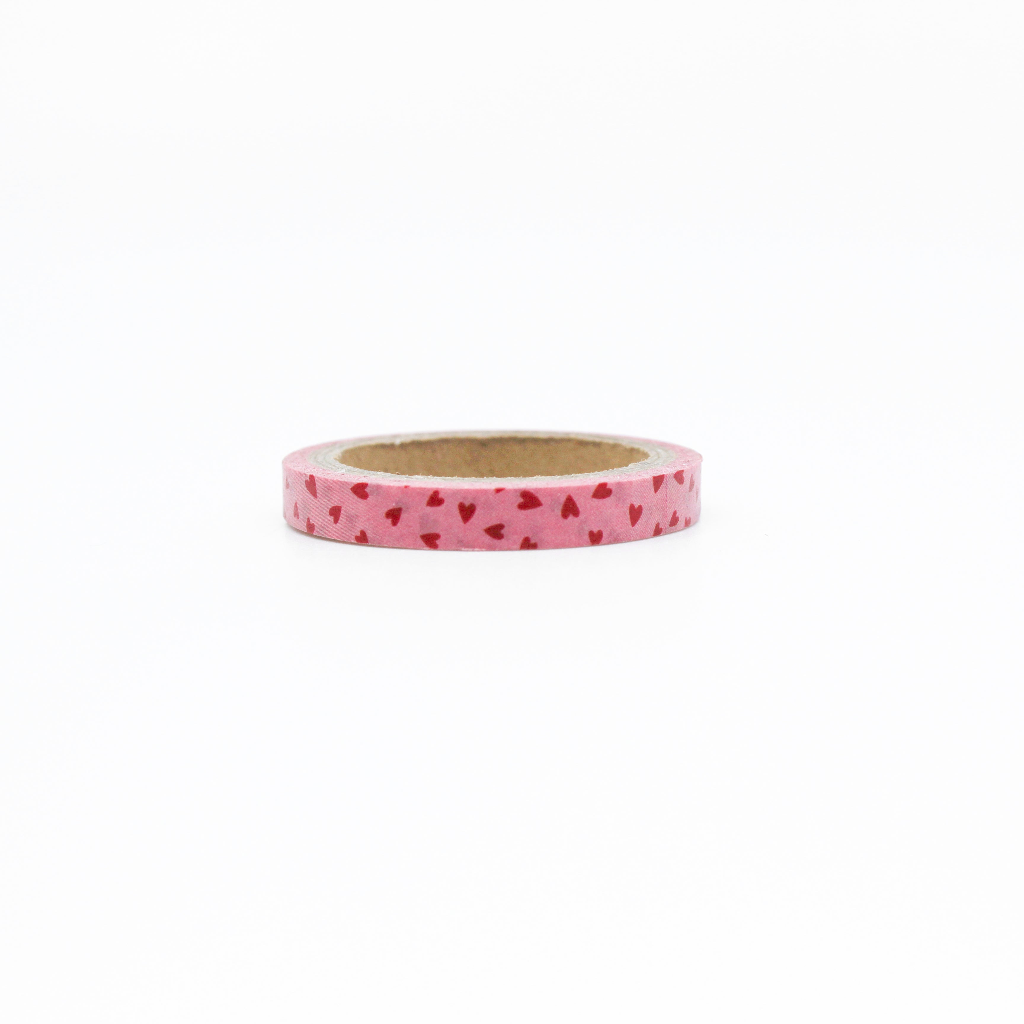 This is a cute red hearts Valentines holiday themed view of washi tape from BBB Supplies Craft Shop