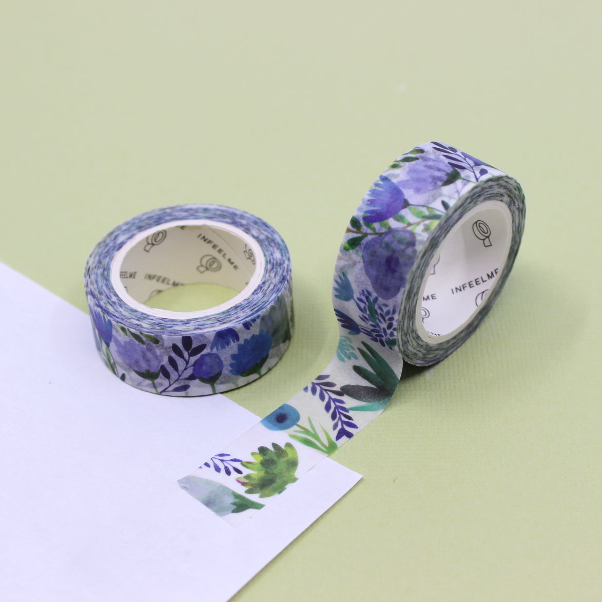 This pretty purple and blue flower tape is a vibrant floral pattern that is perfect for your BUJO and craft projects. Spring is in the air with this gorgeous tape.