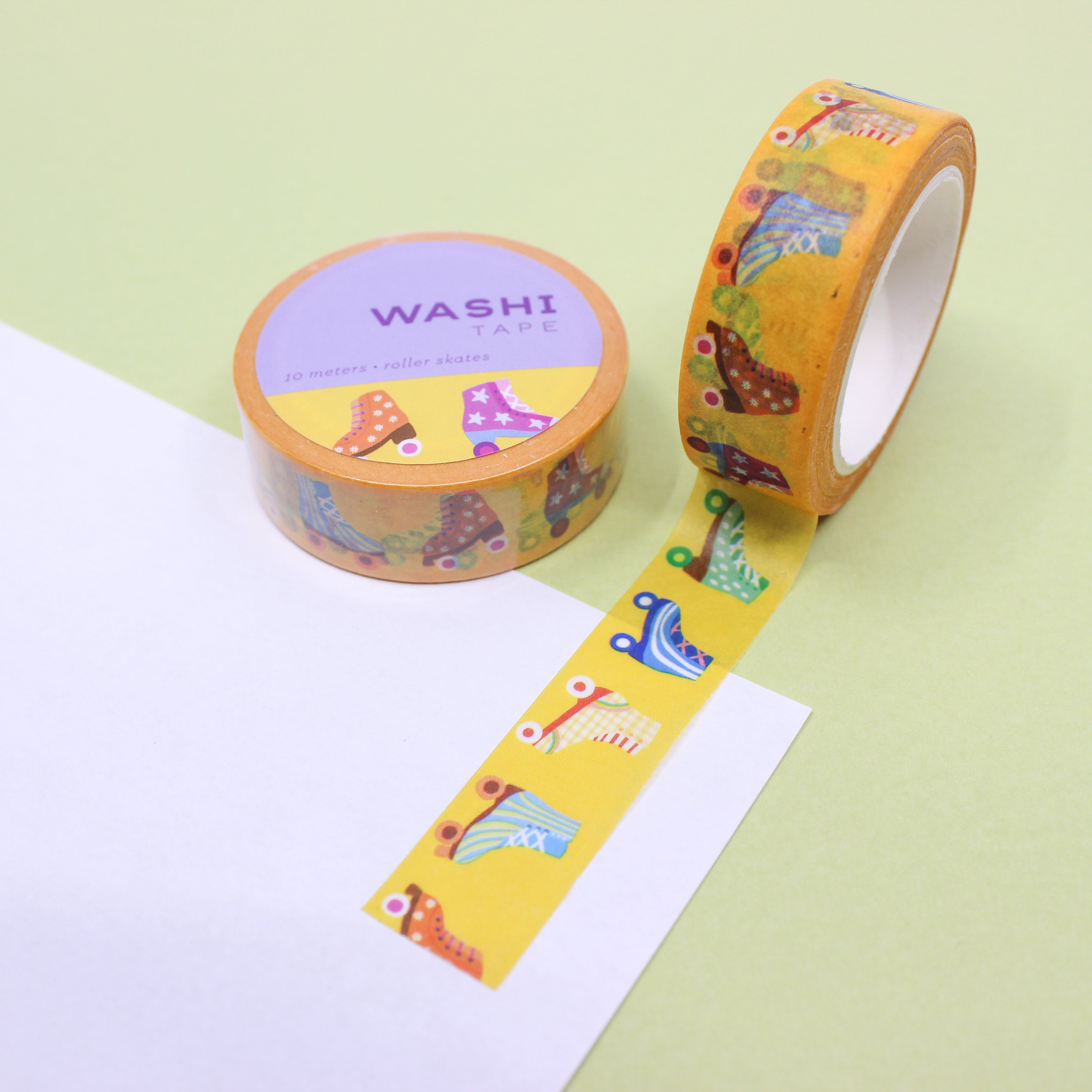 This is a beautiful design roller skates themed washi tape from BBB Supplies Craft Shop