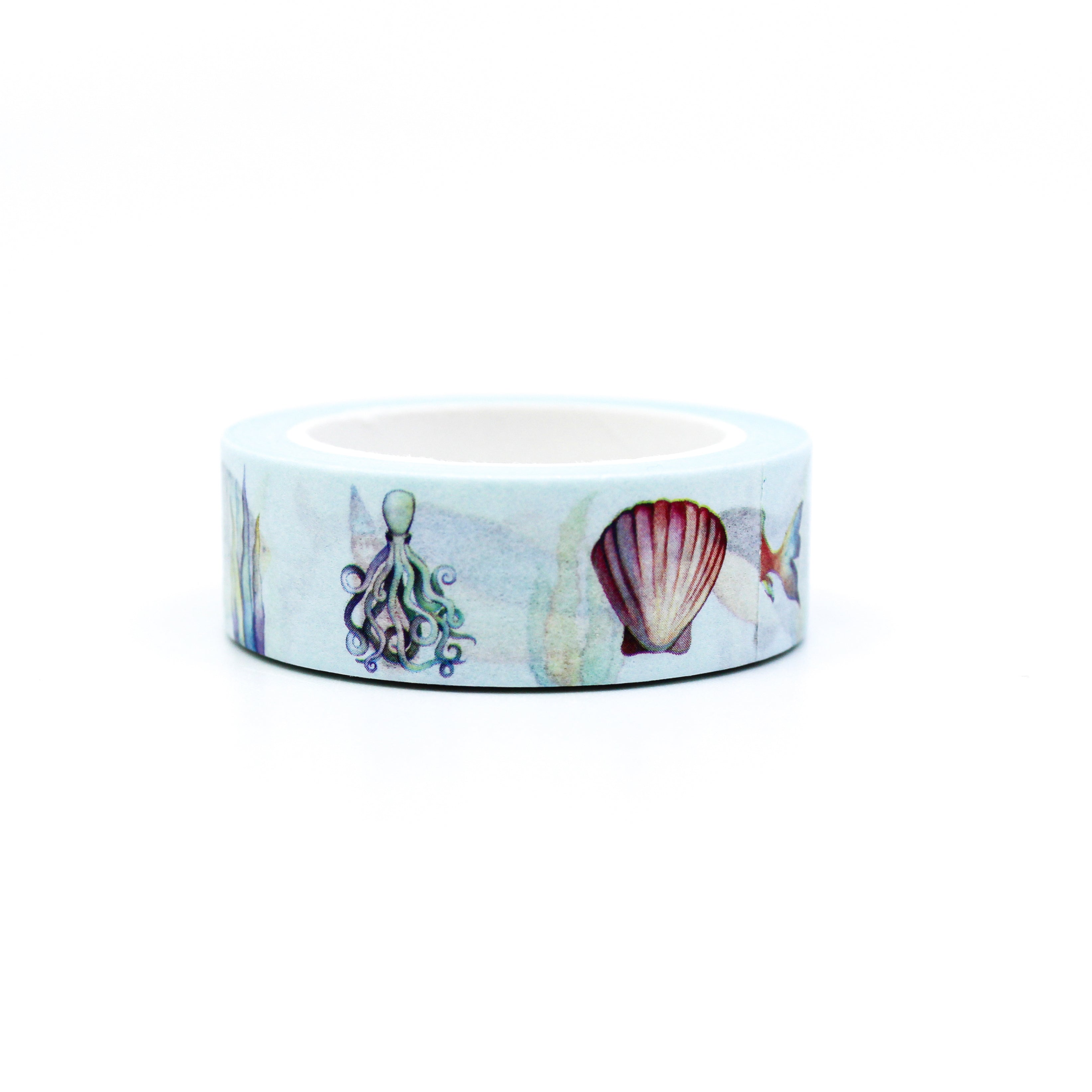 This is deep sea ocean with sea life creatures washi tape from BBB Supplies Craft Shop