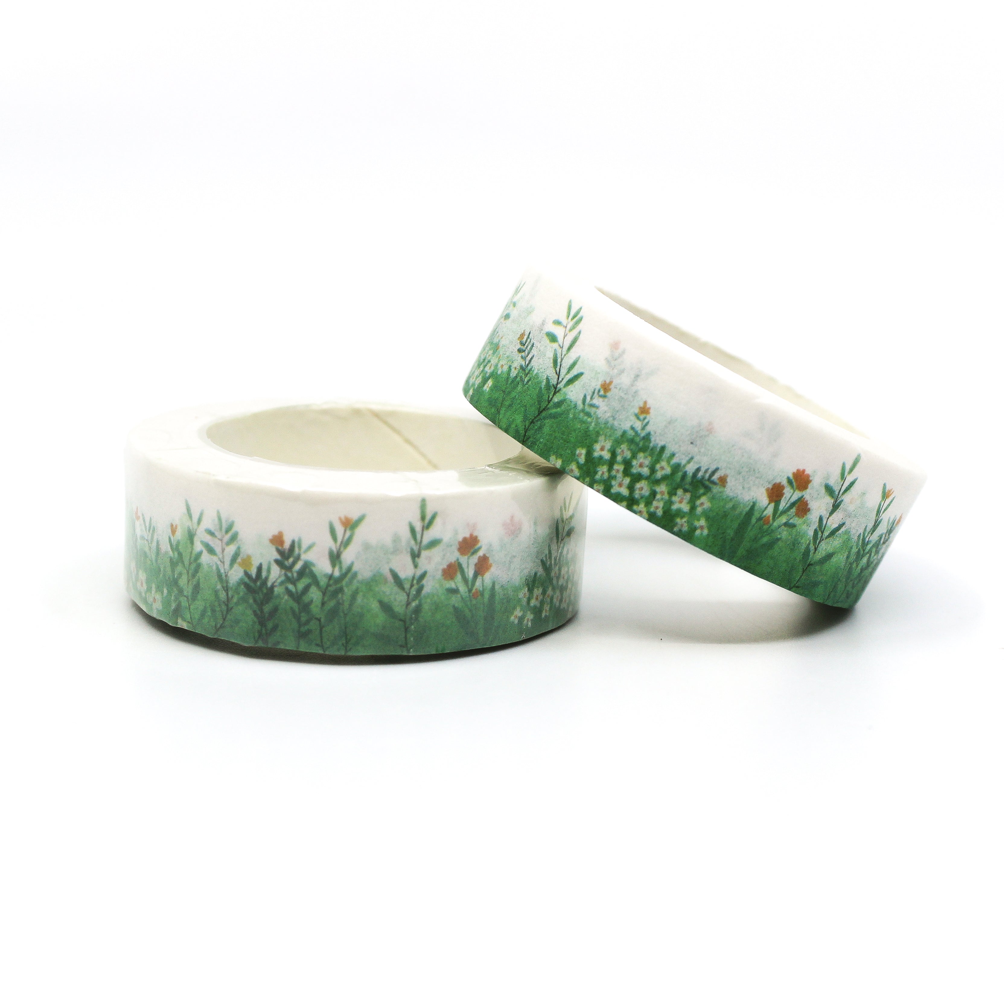 This is a roll of bright summer style grass with flowers washi tapes from BBB Supplies Craft Shop