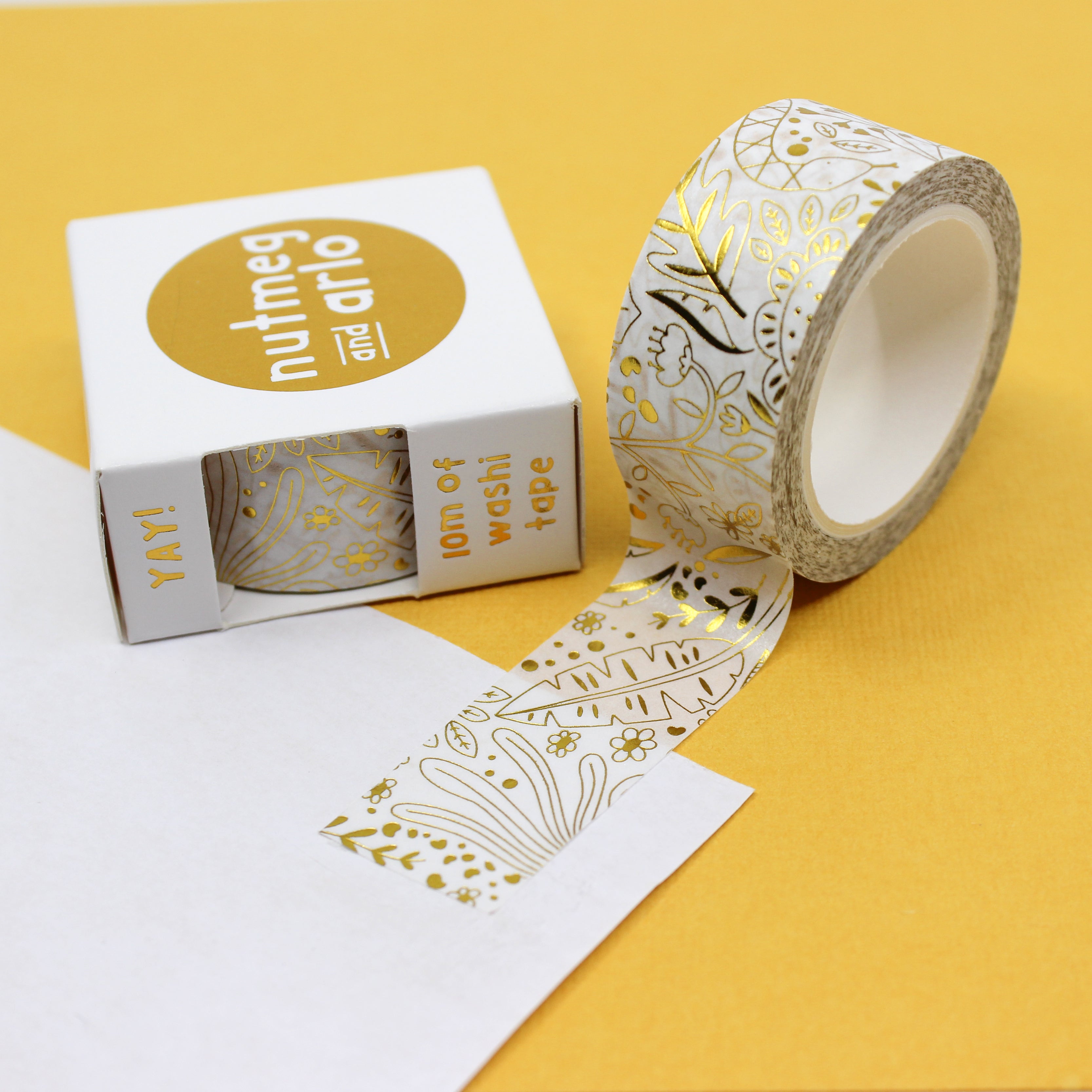 This is jungle snake and monstera leaf washi tape from BBB Supplies Craft Shop