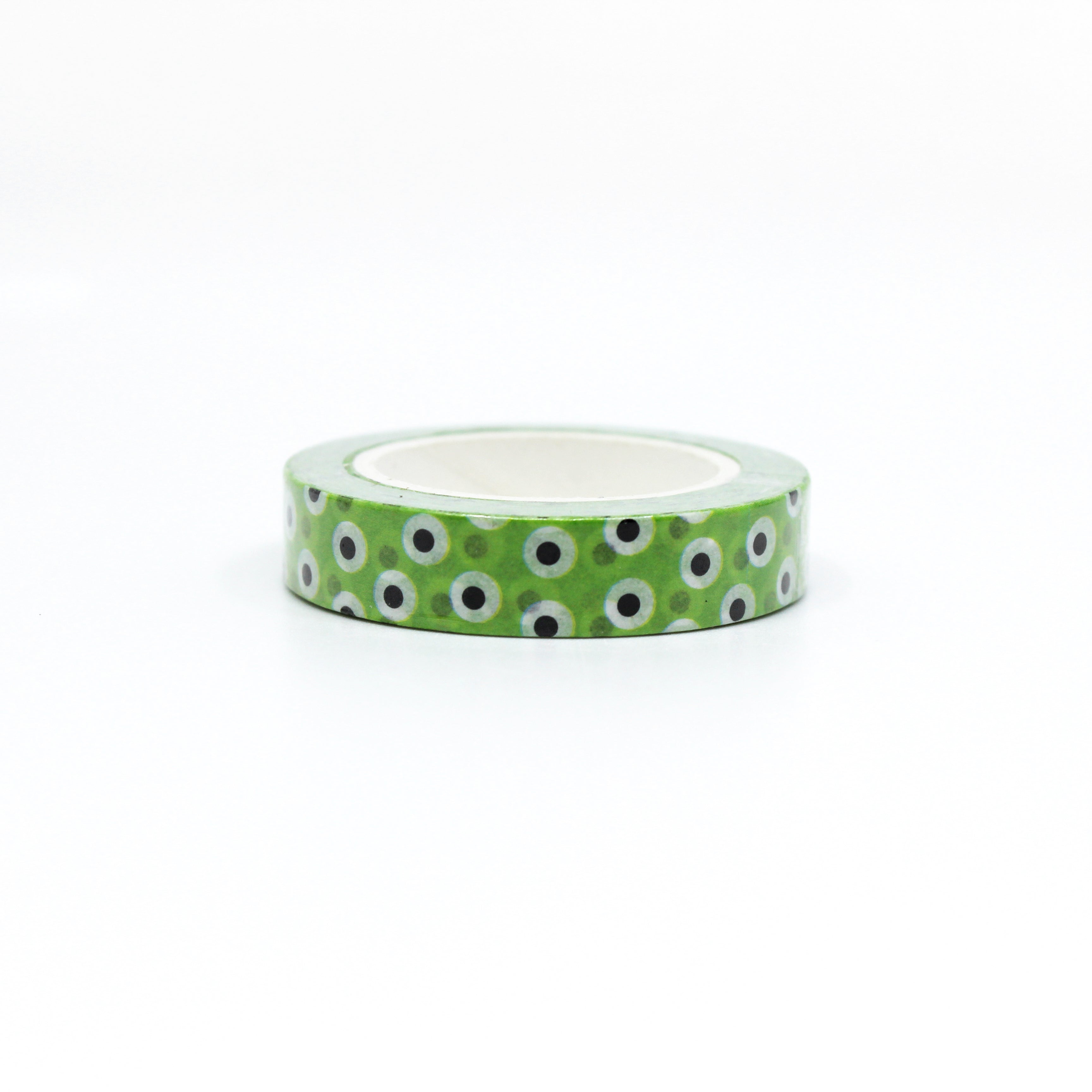 This is a monster green eyes washi tape from BBB Supplies Craft Shop