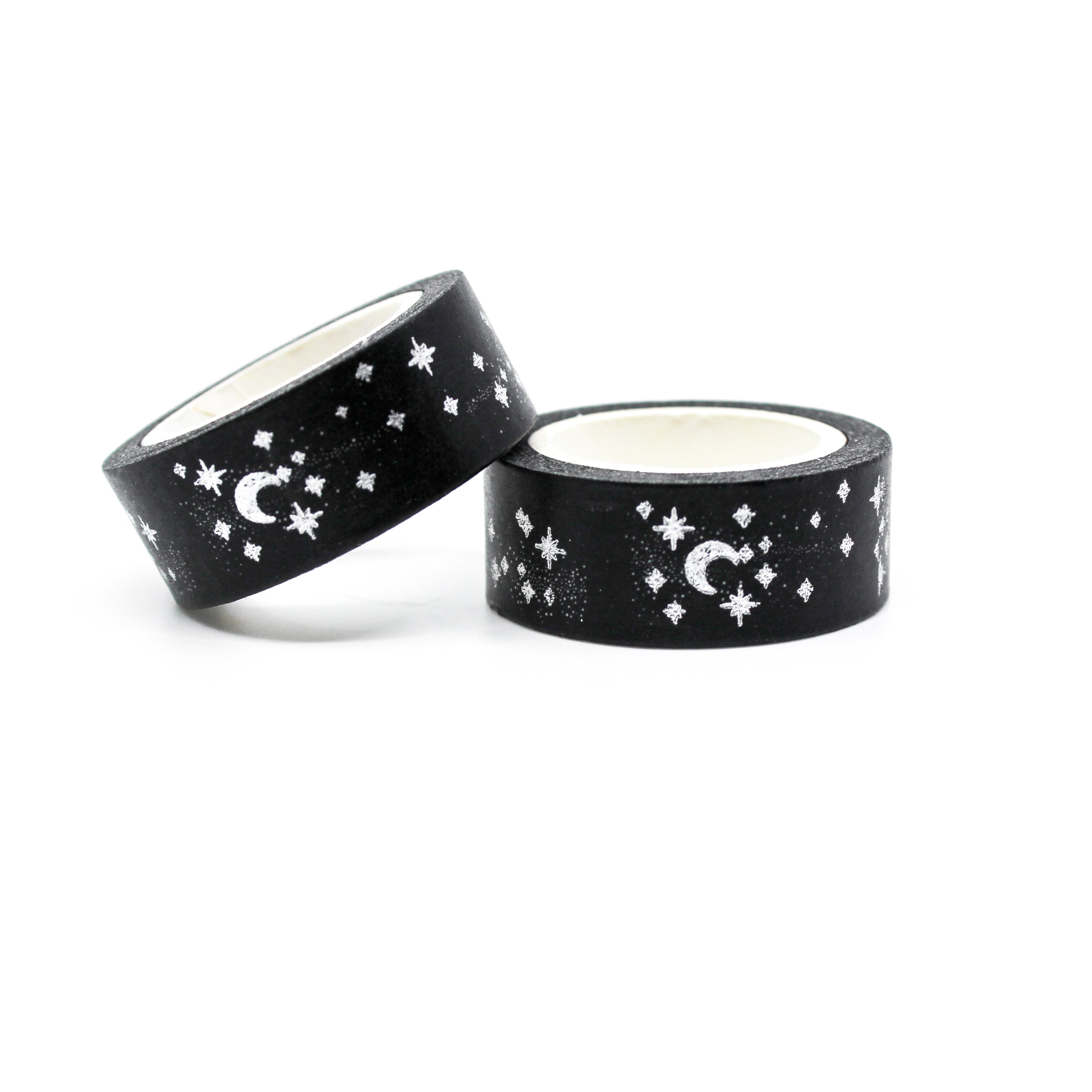 This is a cute celestial stars surrounding the moon washi tapes from BBB Supplies Craft Shop