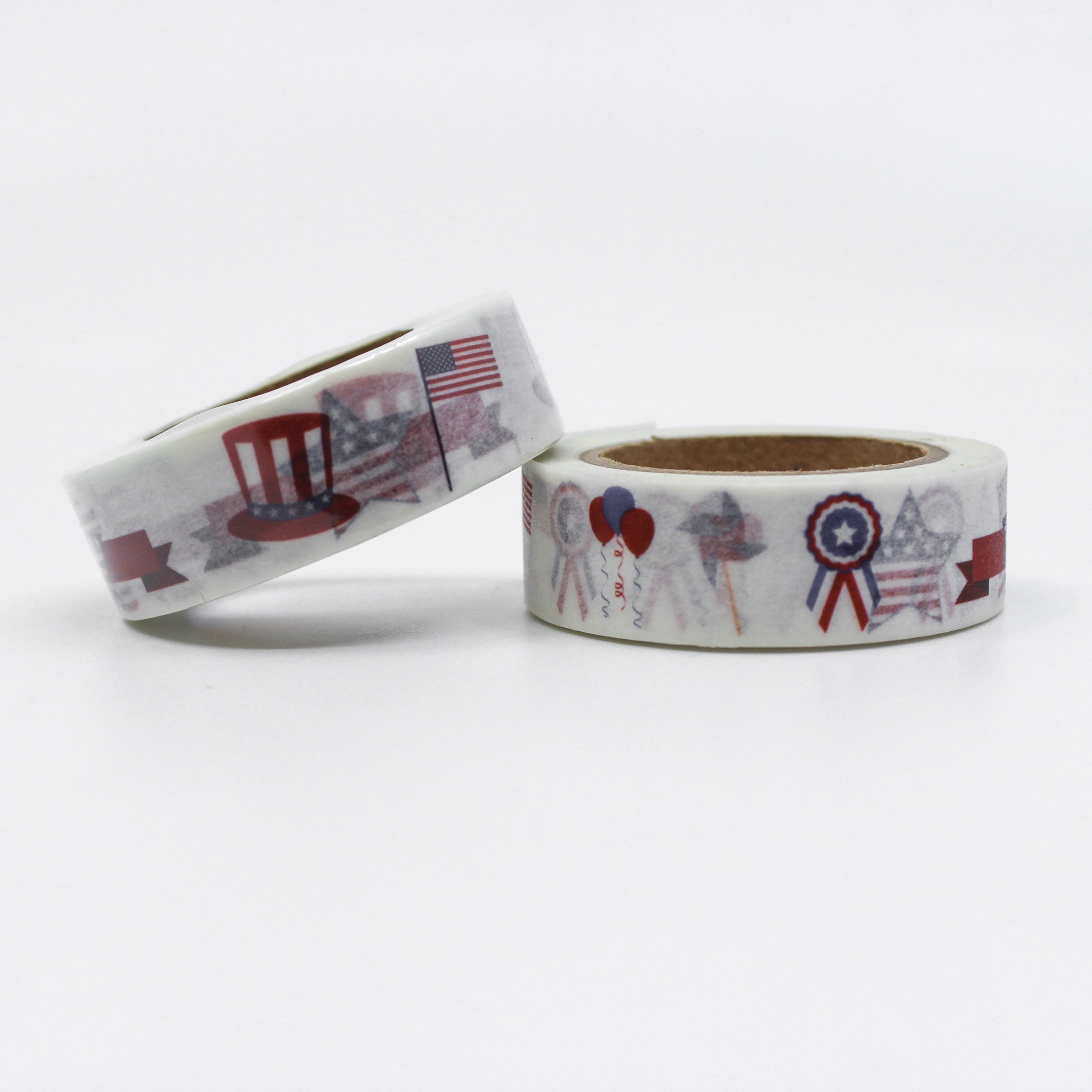 This is a great 4th of July emblems washi tapes from BBB Supplies Craft Shop