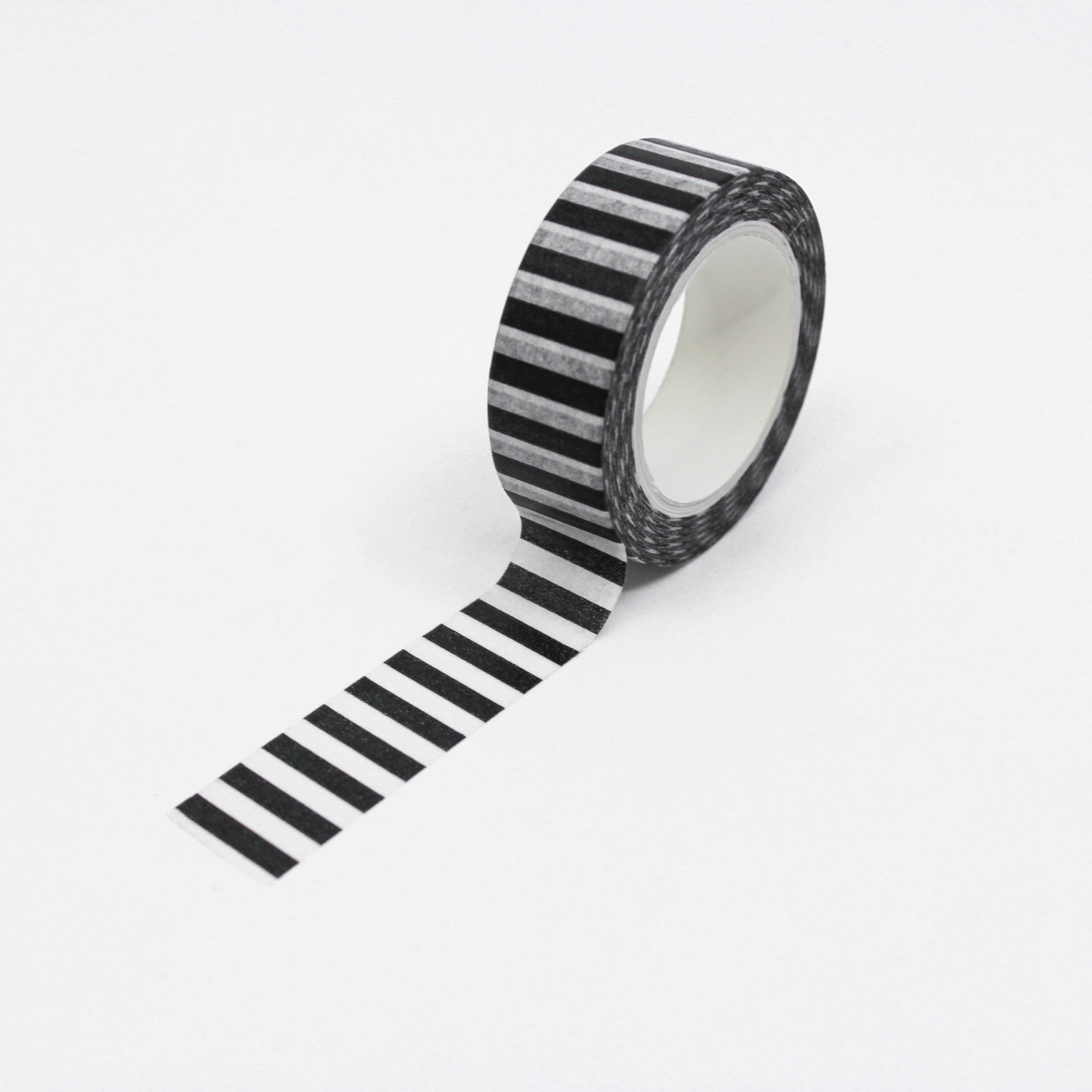 Black & White Diagonal Stripe Washi
