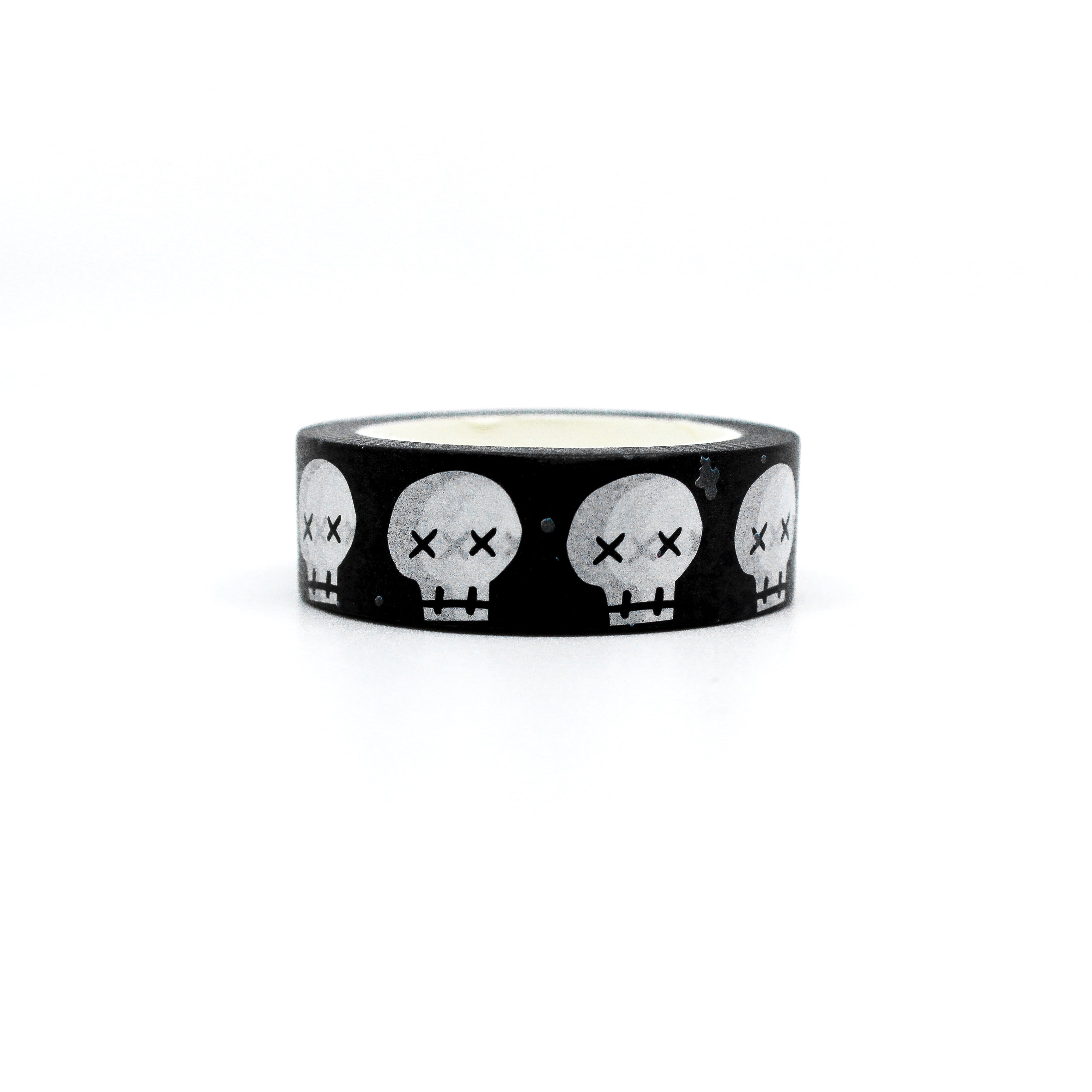 This is a cartoon comic book skull washi tape from BBB Supplies Craft Shop