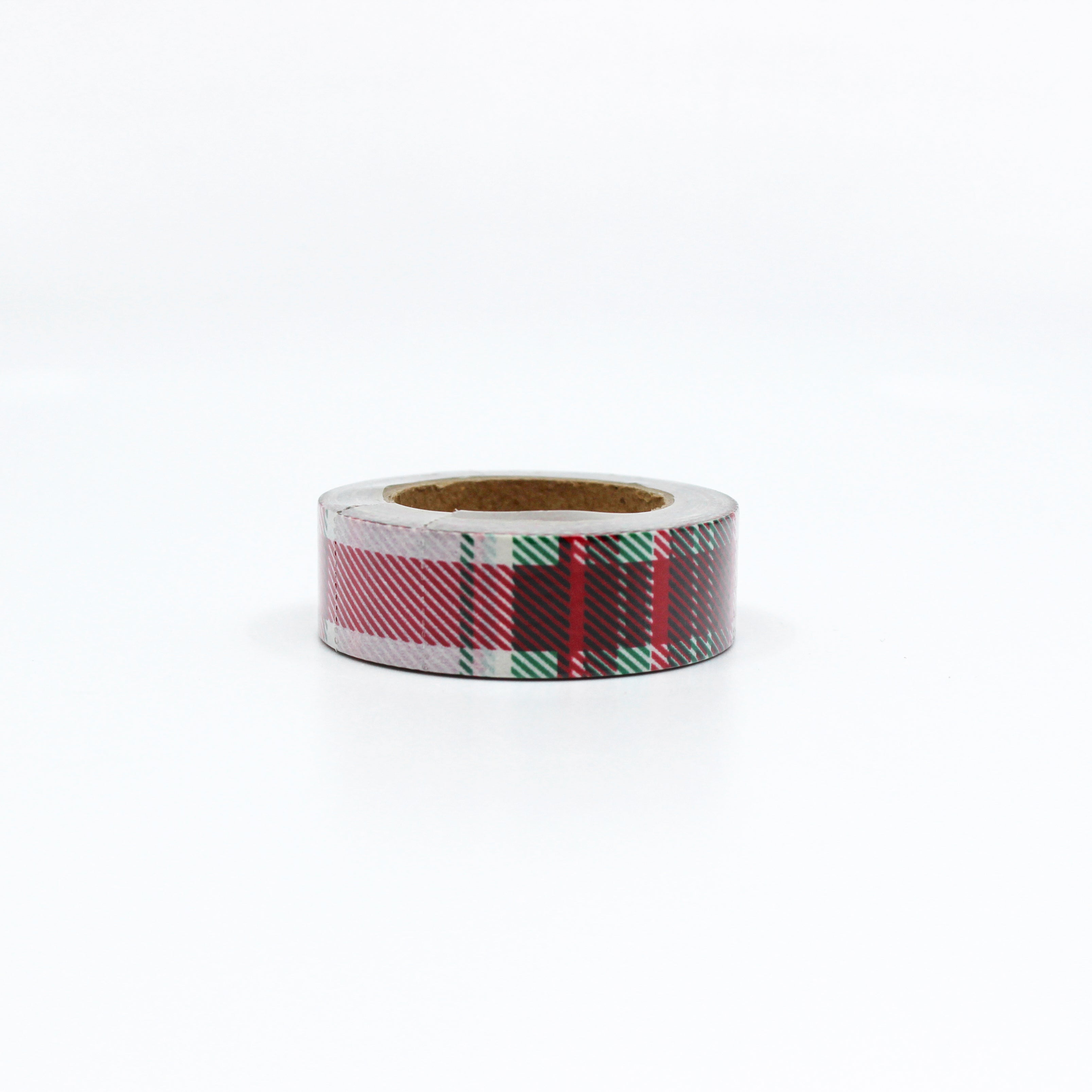 This is a holiday season plaid doves washi tape from BBB Supplies Craft Shop